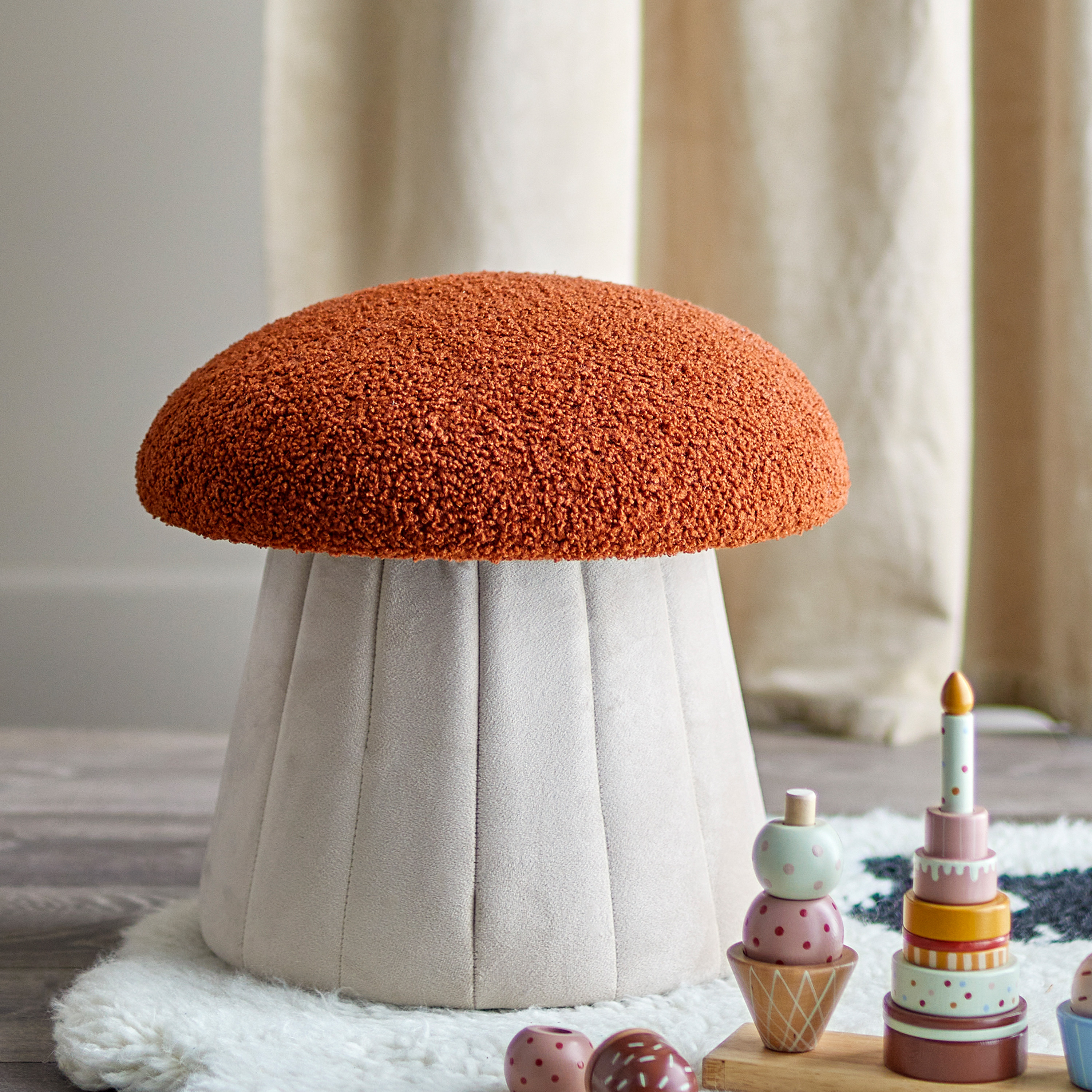 Bloomingville Bertil Ottoman Red