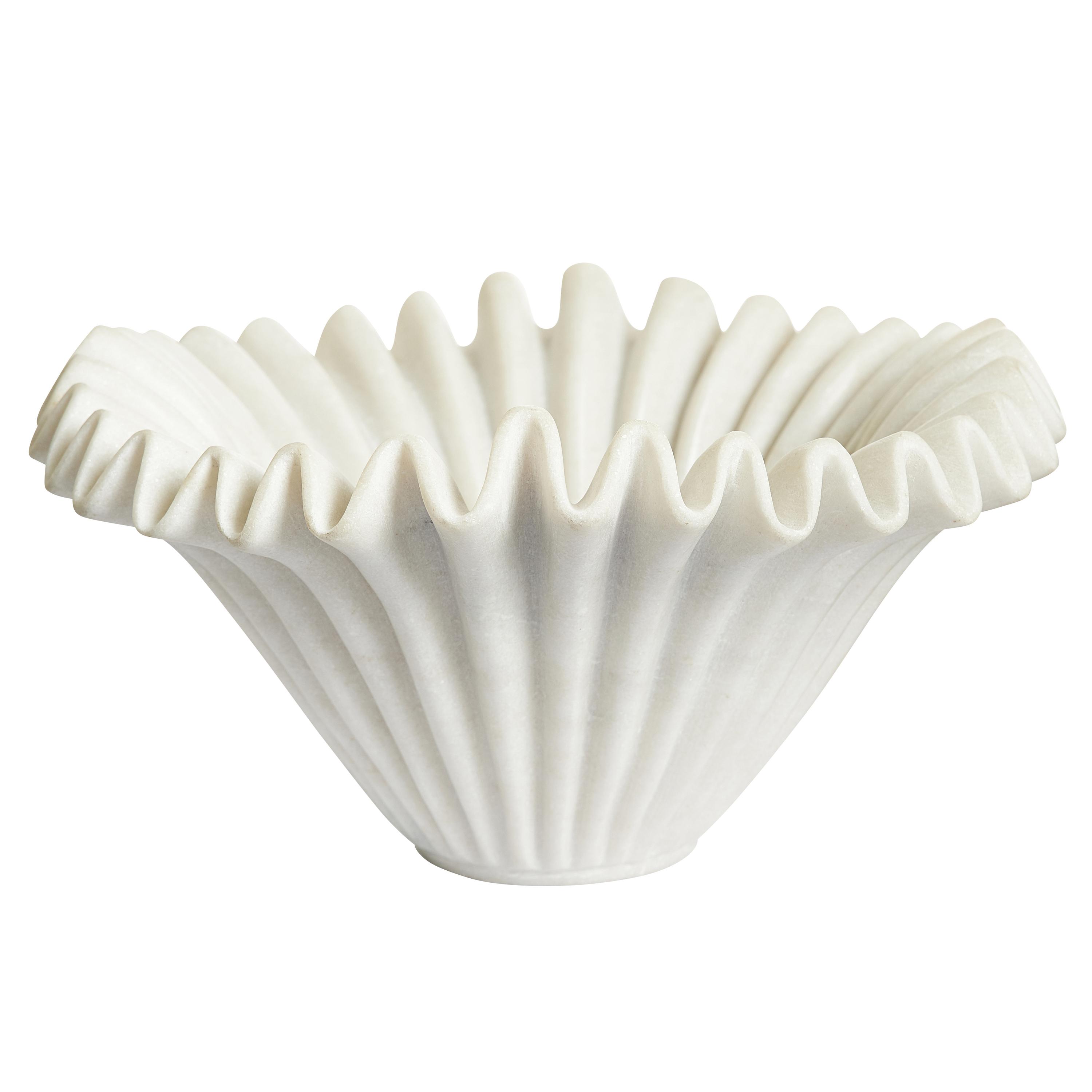 Anemone Skål White 30cm