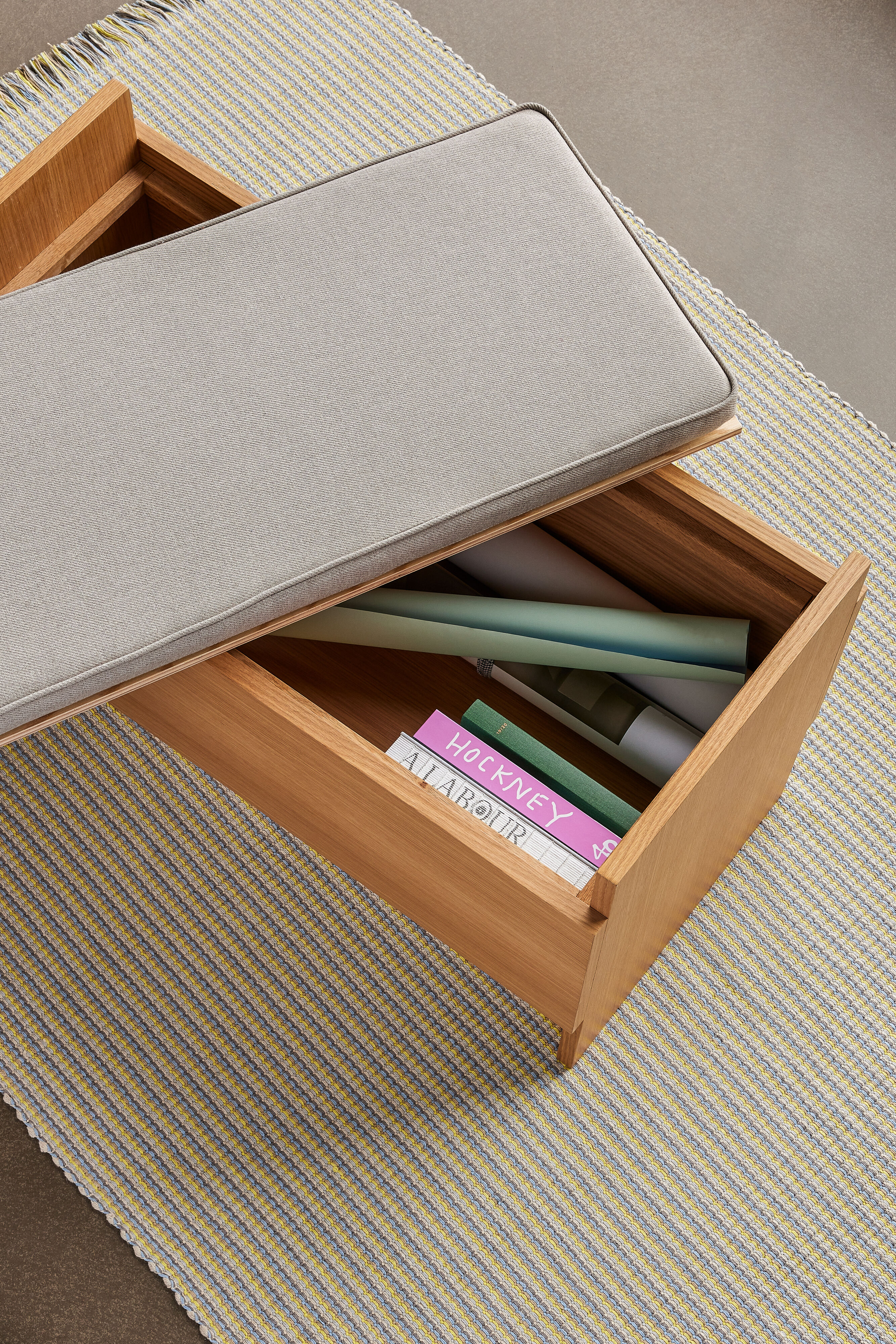 Hübsch Forma Bänk Sand/Natural 85cm