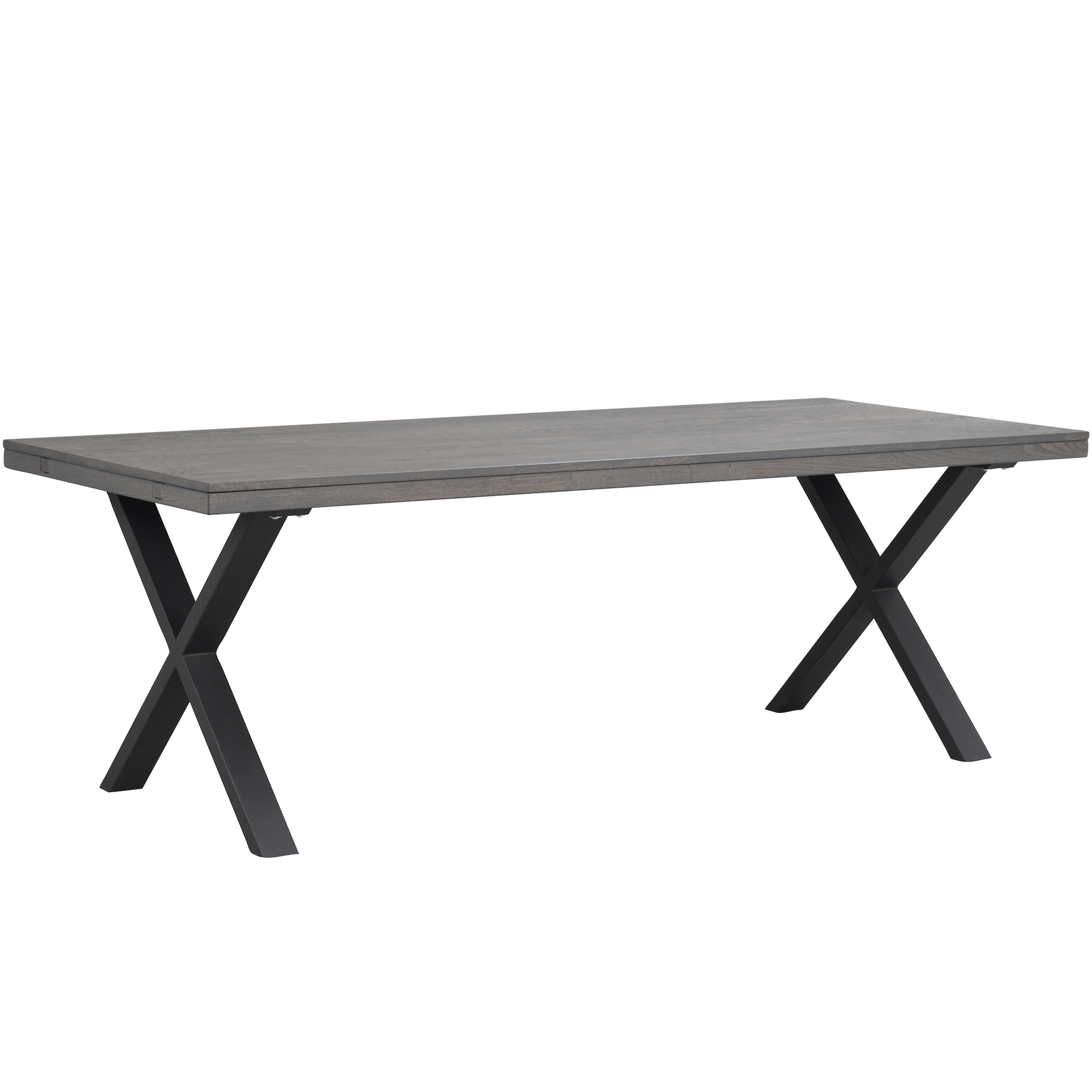 Rowico Home - Brooklyn Matbord X-ben Mörkbrun Ek 220cm