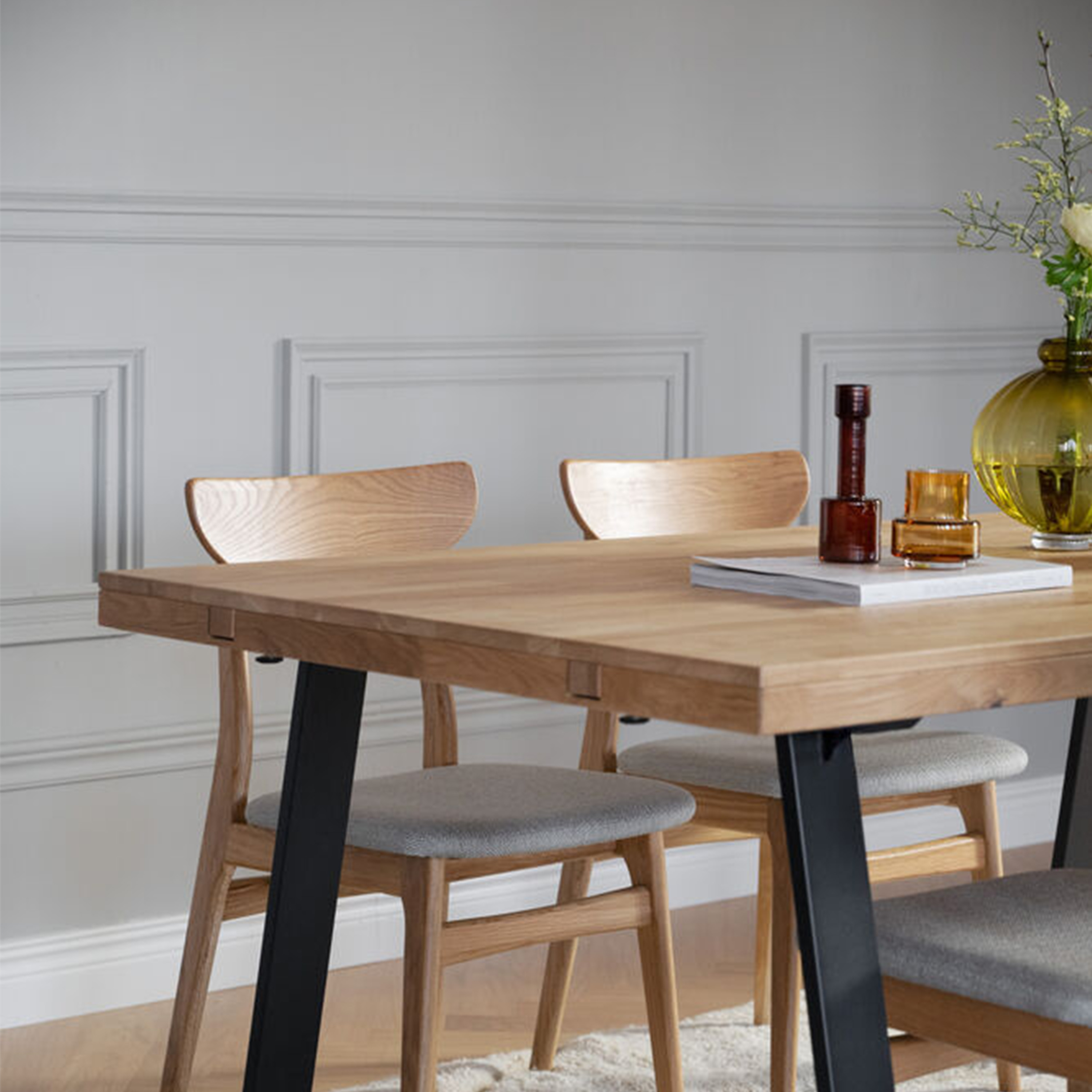 Rowico Home Brooklyn Matbord U-ben Ek 170cm