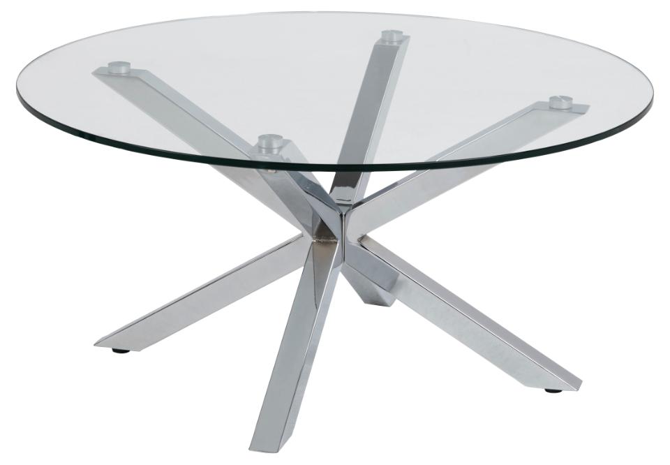 Nordic Home - Lucas Salongbord Clear/Silver - Sølv