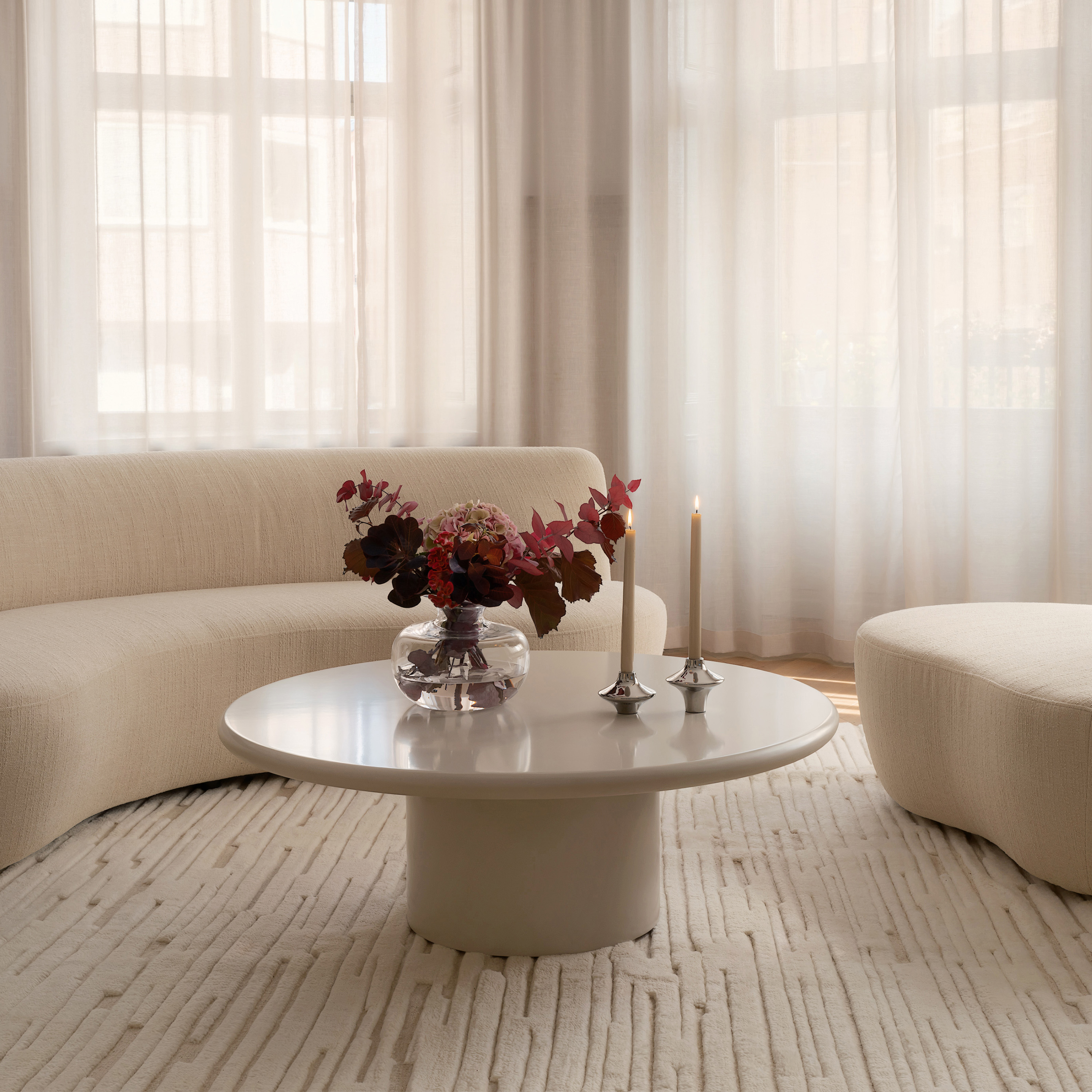 Sleepo Collection Chloe Wollteppich White/Natural 300x400