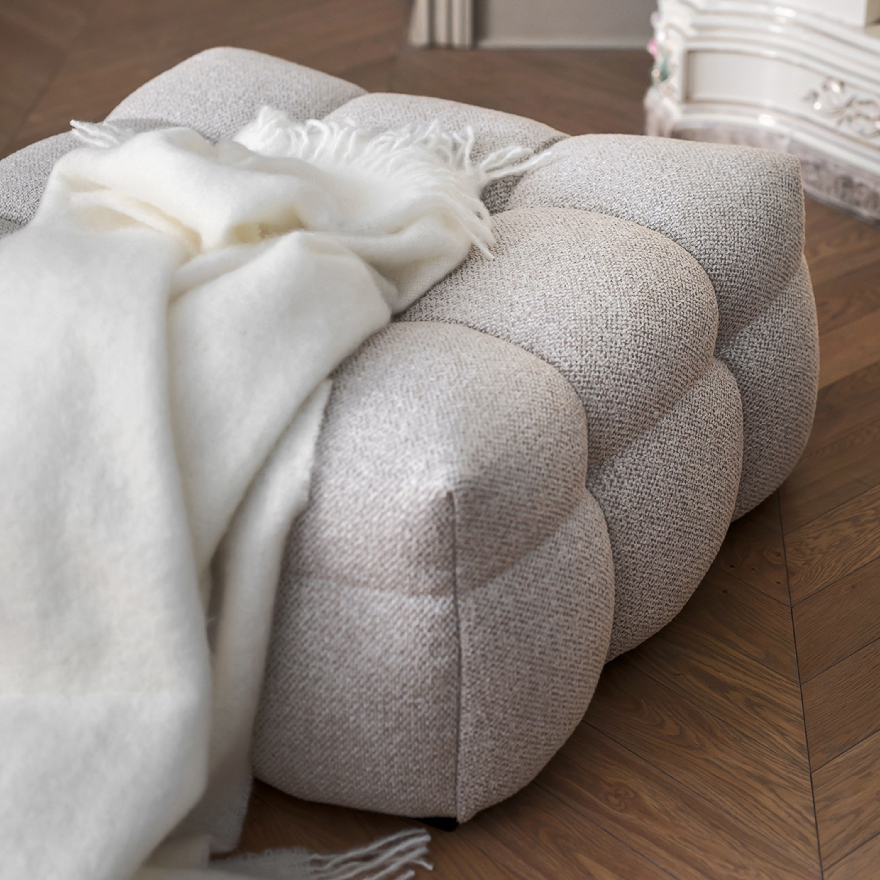 Stackelbergs Mohair Pläd Bright White