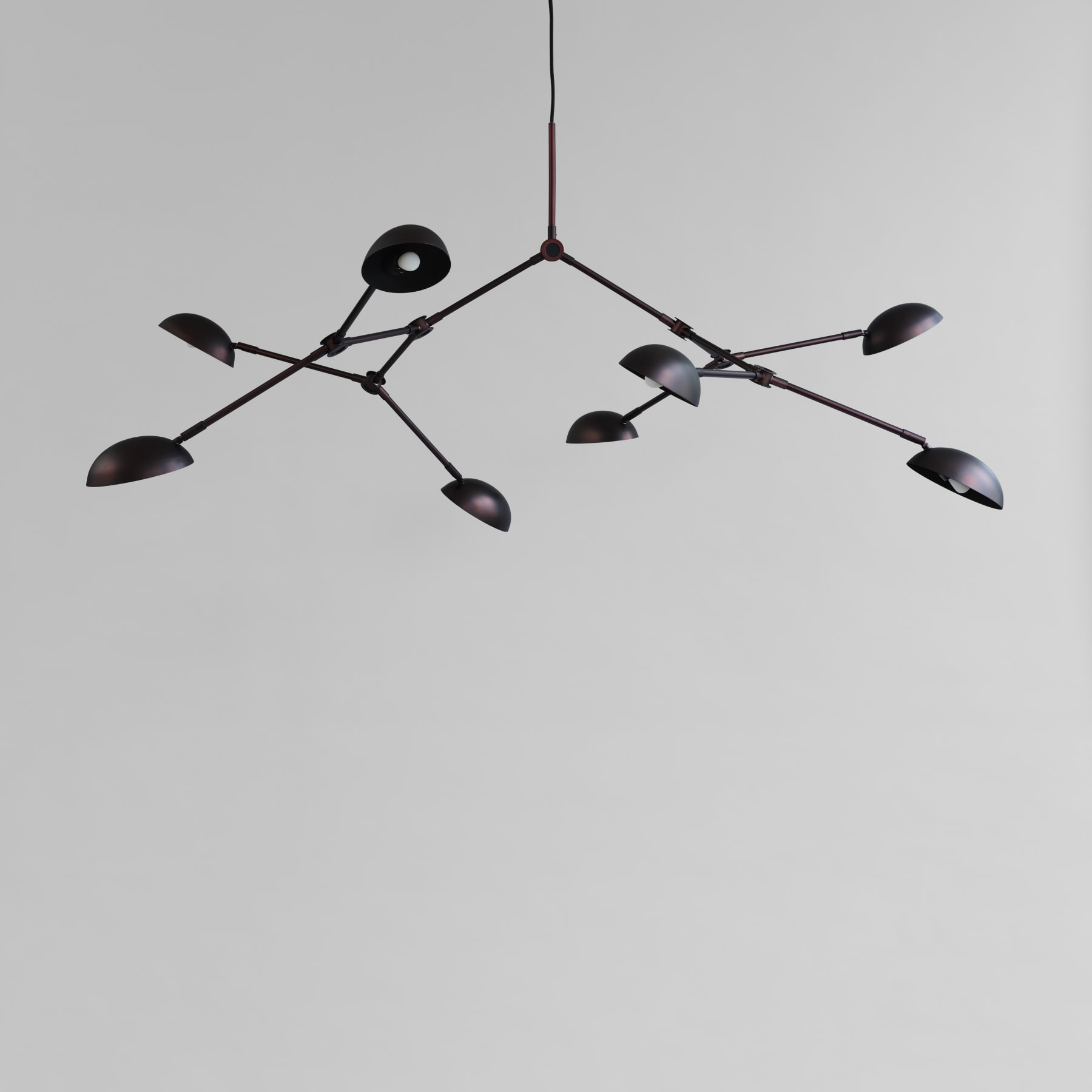 101 Copenhagen Drop Taklampe Burned Black 154cm