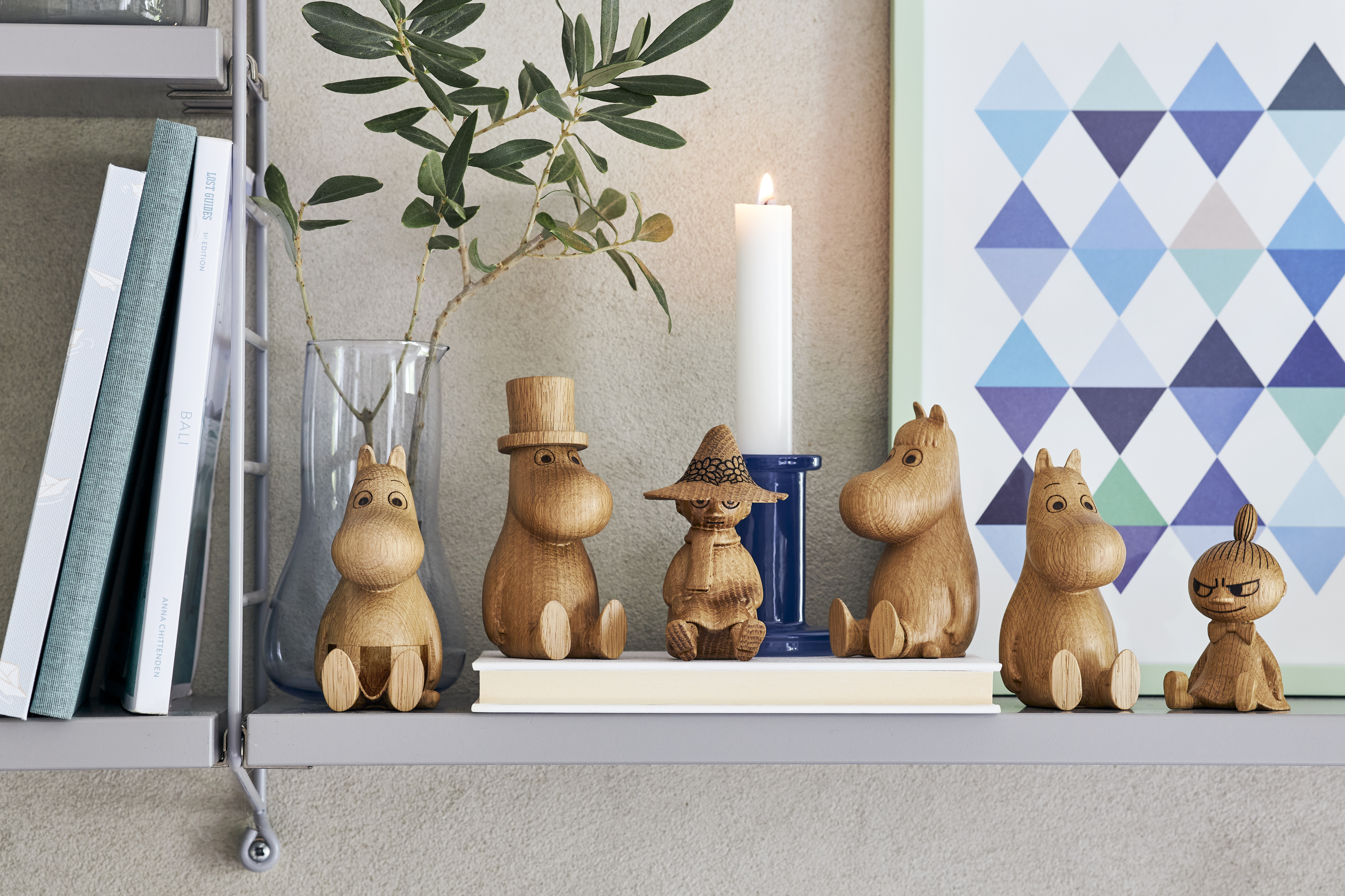 Dsignhouse x Moomin Muumi Puukoriste Nuuskamuikkunen Tammi 9cm