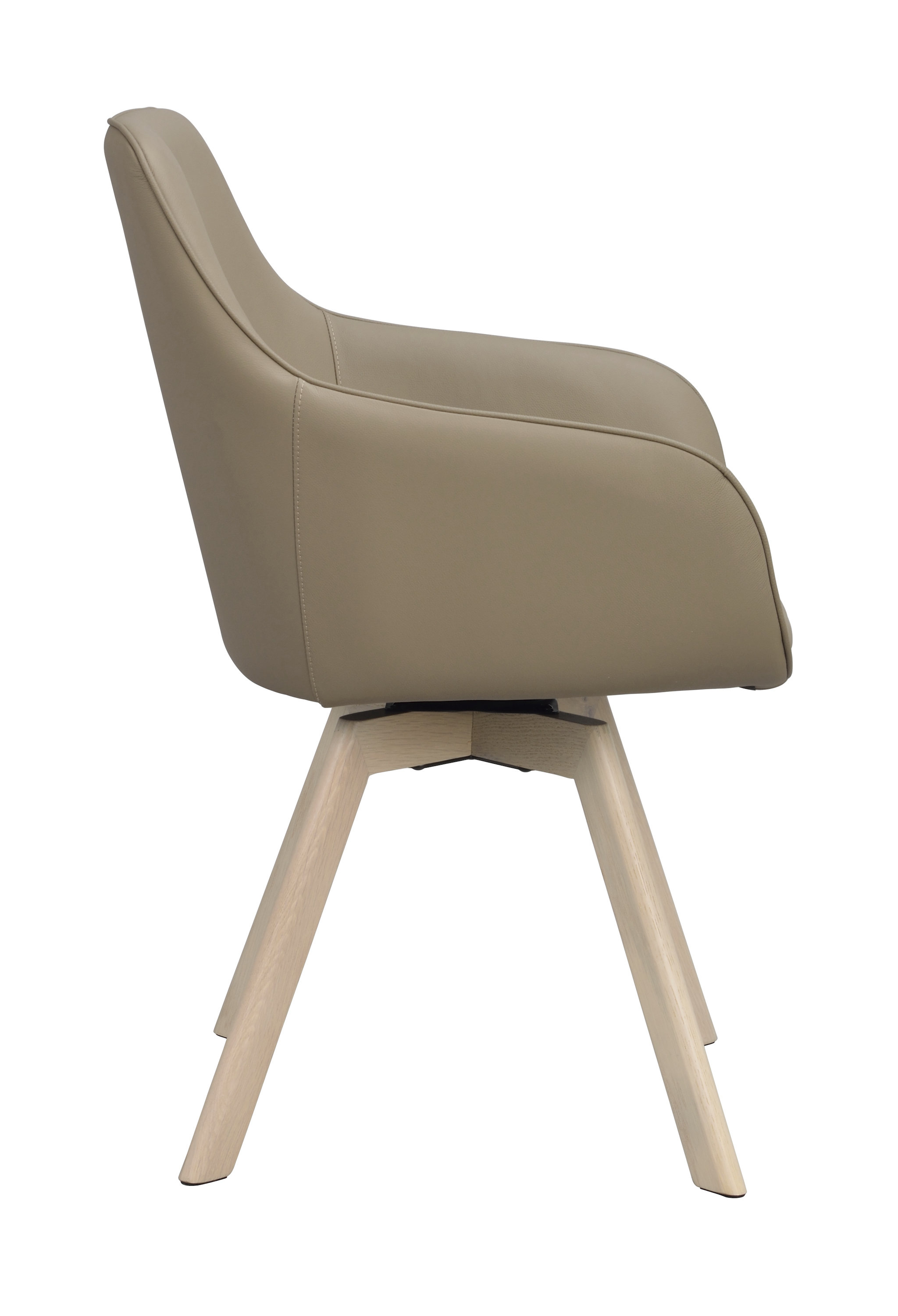 Rowico Home Alison Karmstol Beige Läder/Vitpigmenterad