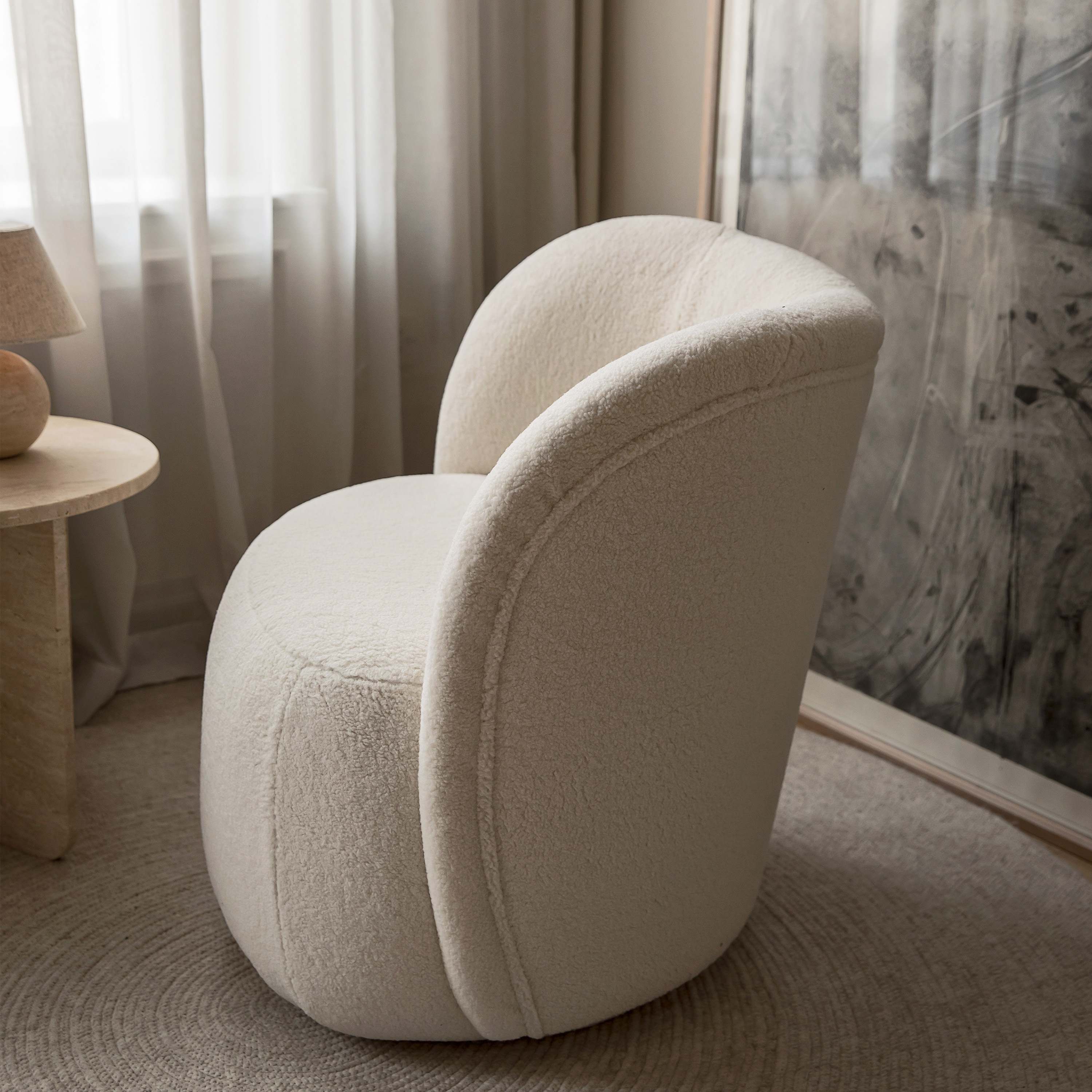 Sleepo Collection Lollo Fåtölj Creme Teddy