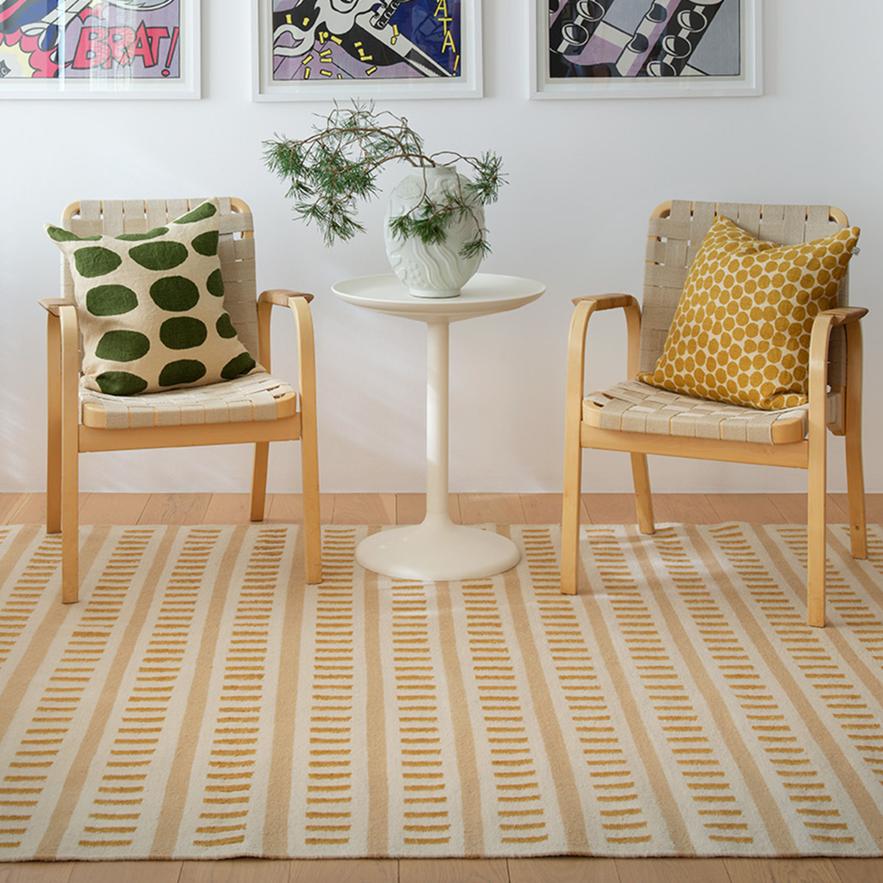 Chhatwal &amp; Jonsson Ladakh Ullmatta Off White/Beige/Masala Yellow 180x270