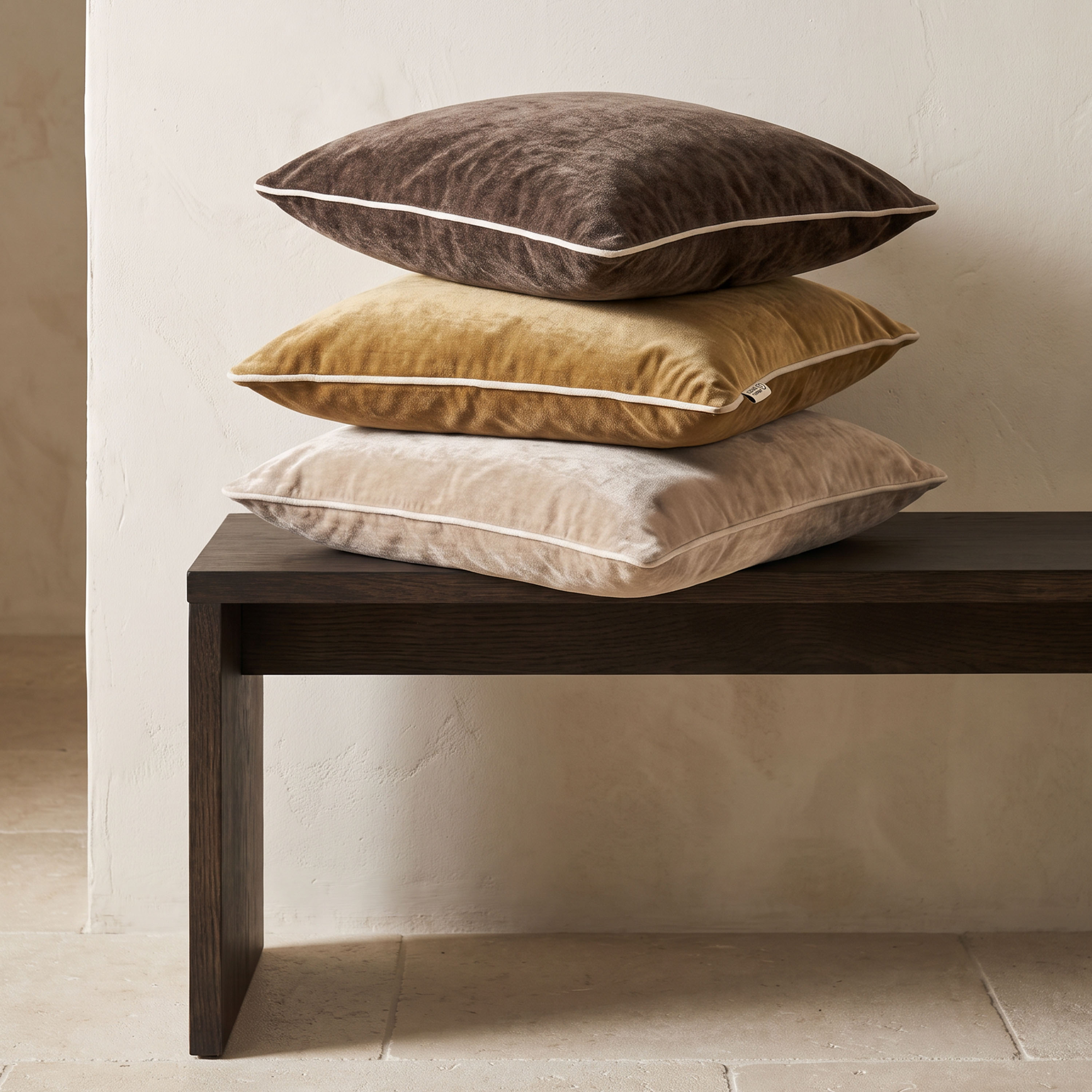 Classic Collection Velvet Stonewash Kuddfodral Gold 50x50