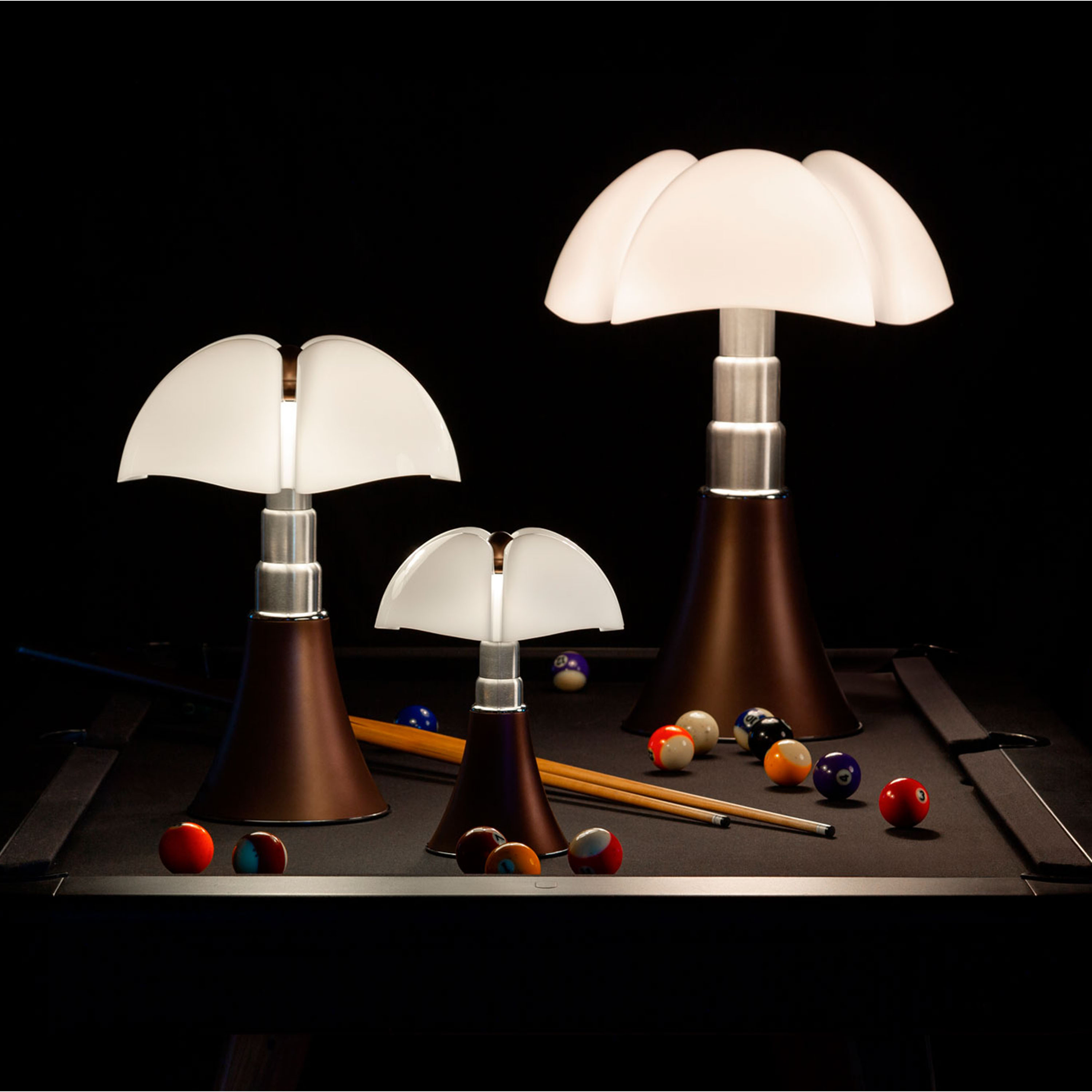 Martinelli Luce Pipistrello Mini Bordslampa Dimbar LED Bronze