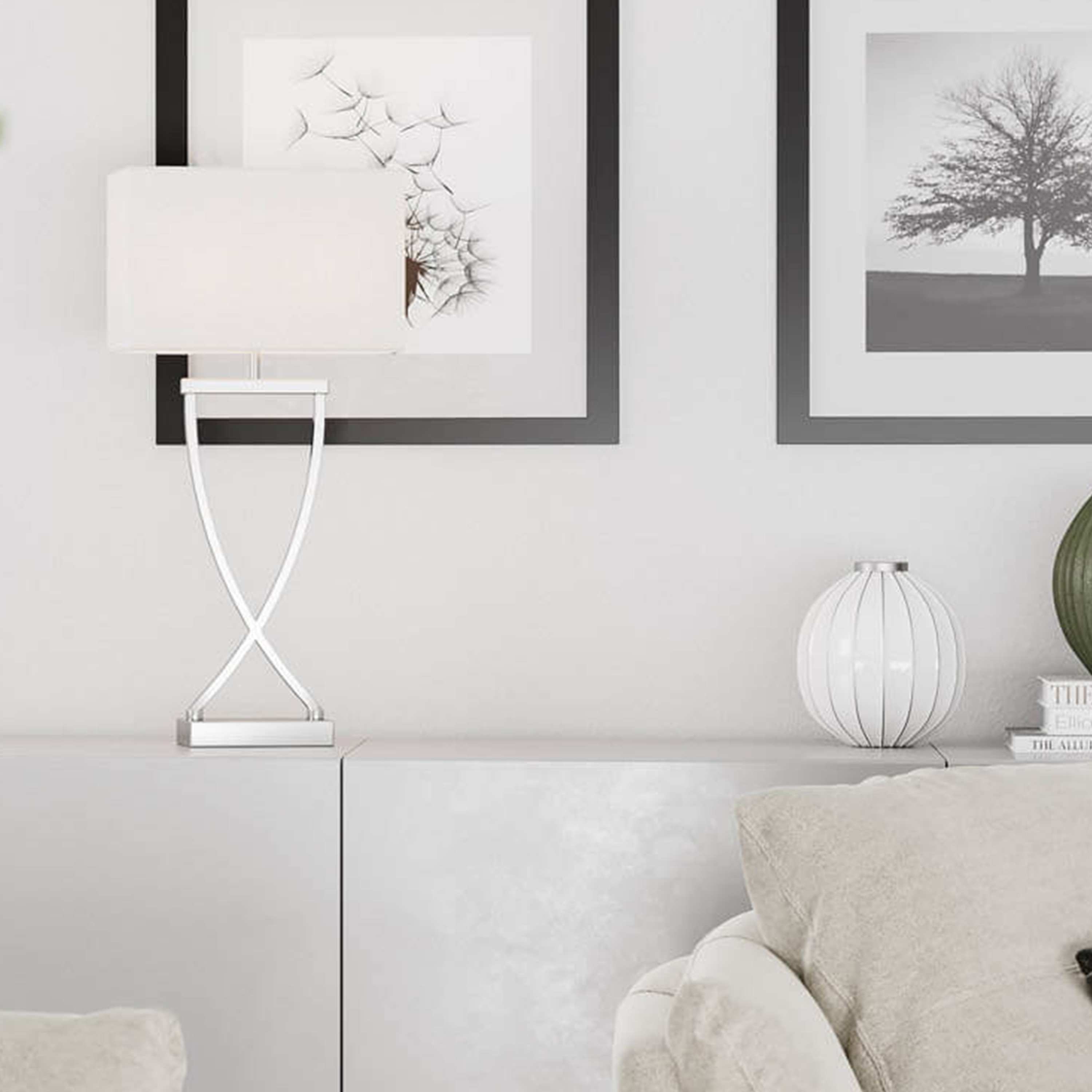 By Rydéns Omega Bordslampa Krom 52cm