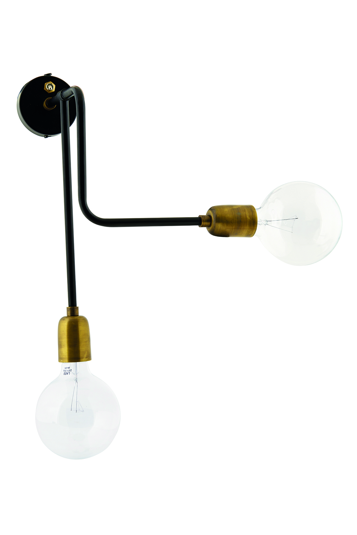House Doctor - Molecular Vägglampa Dubbel - Guld