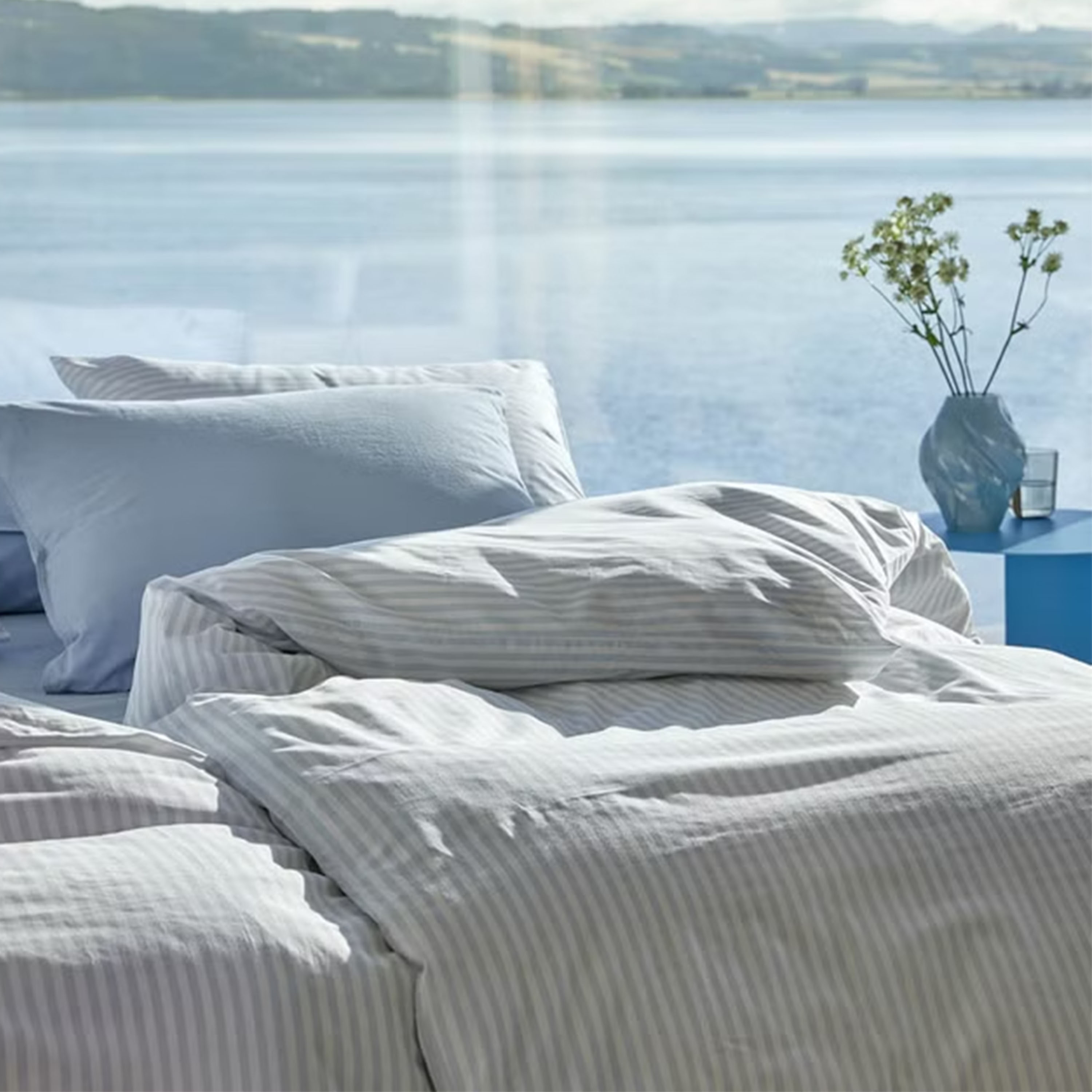 Høie Tor 2-del Påslakanset Dämpad Blå