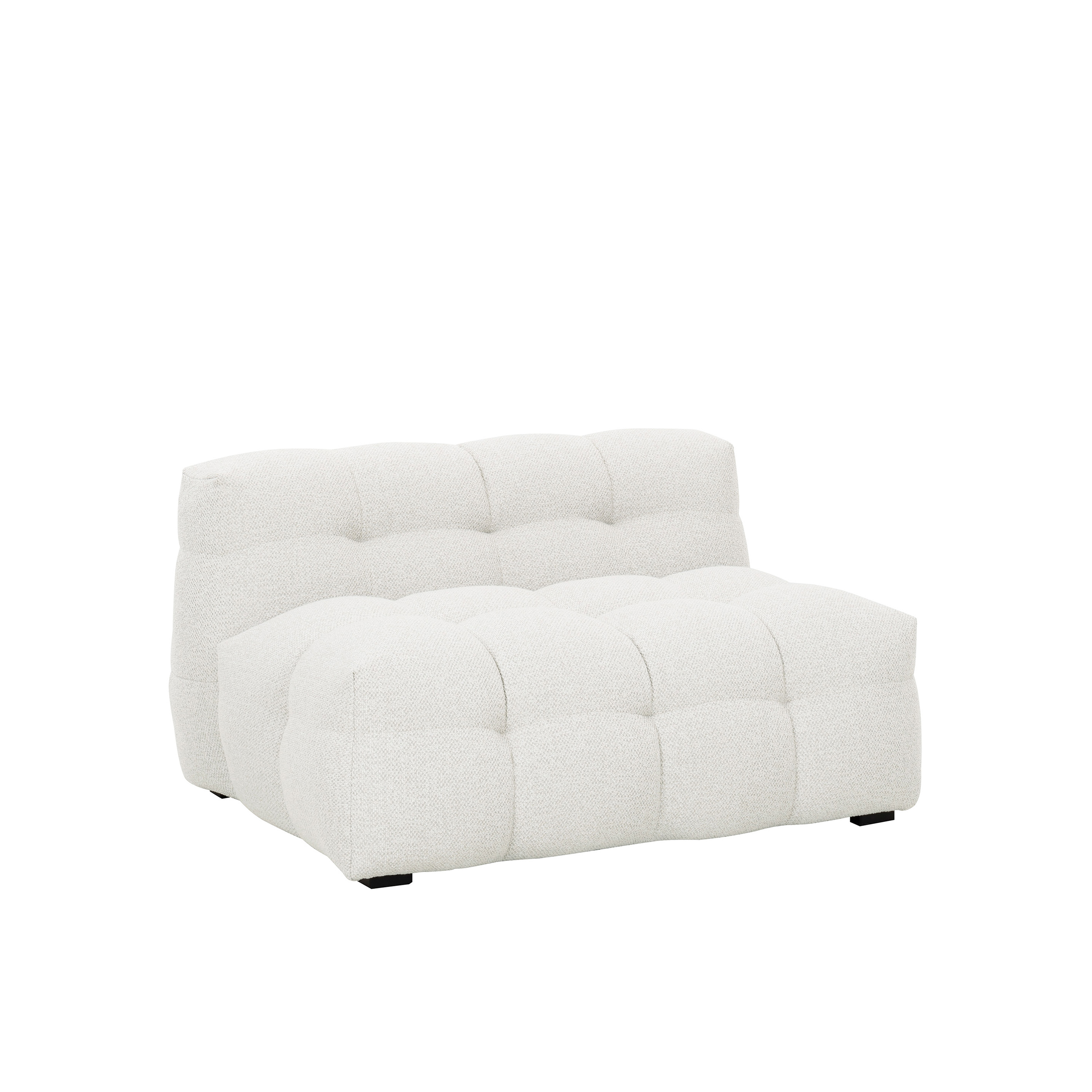 Billie Loungetuoli Ivory Bouclé 120cm