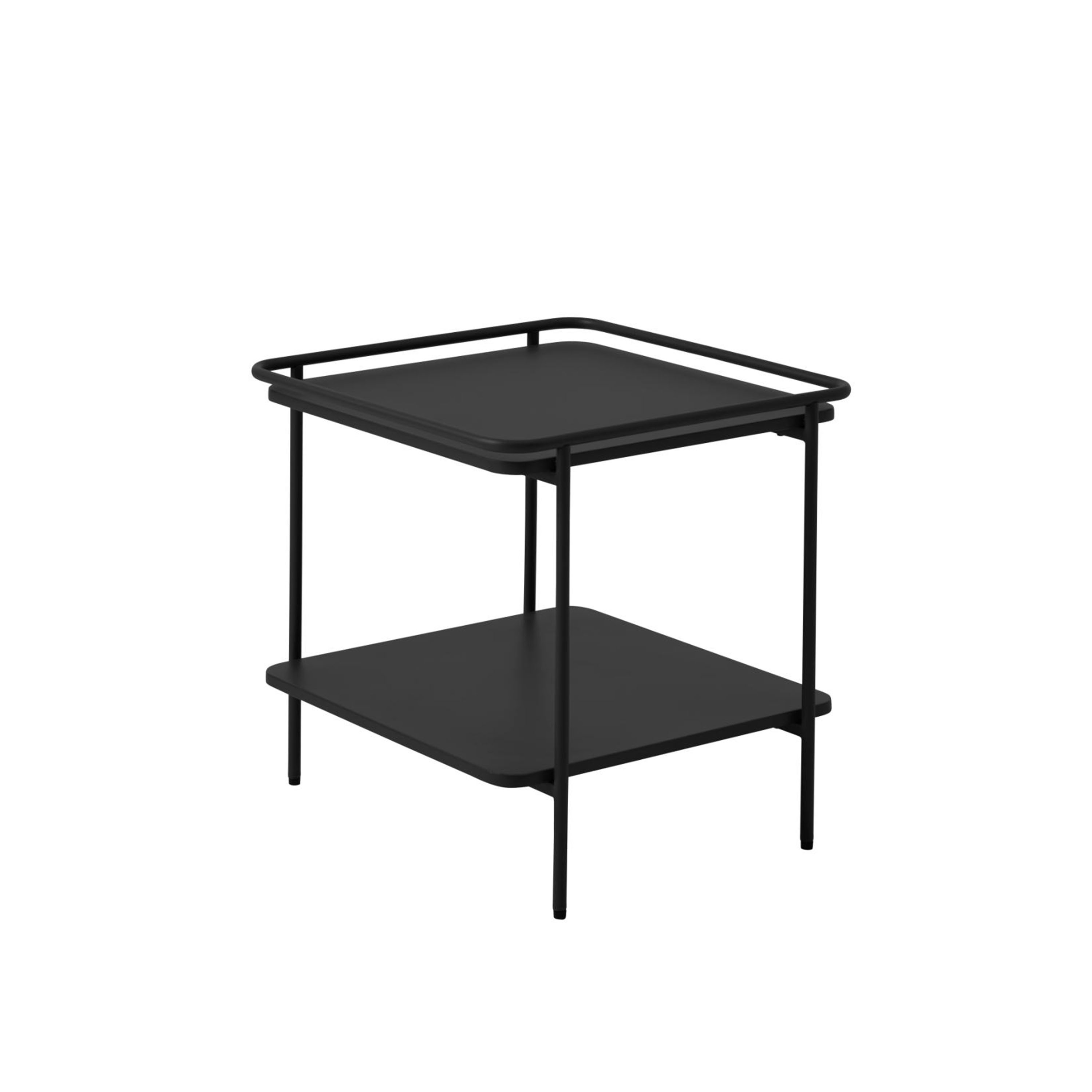 Nordic Home Filippa Beistelltisch Schwarz 45x45