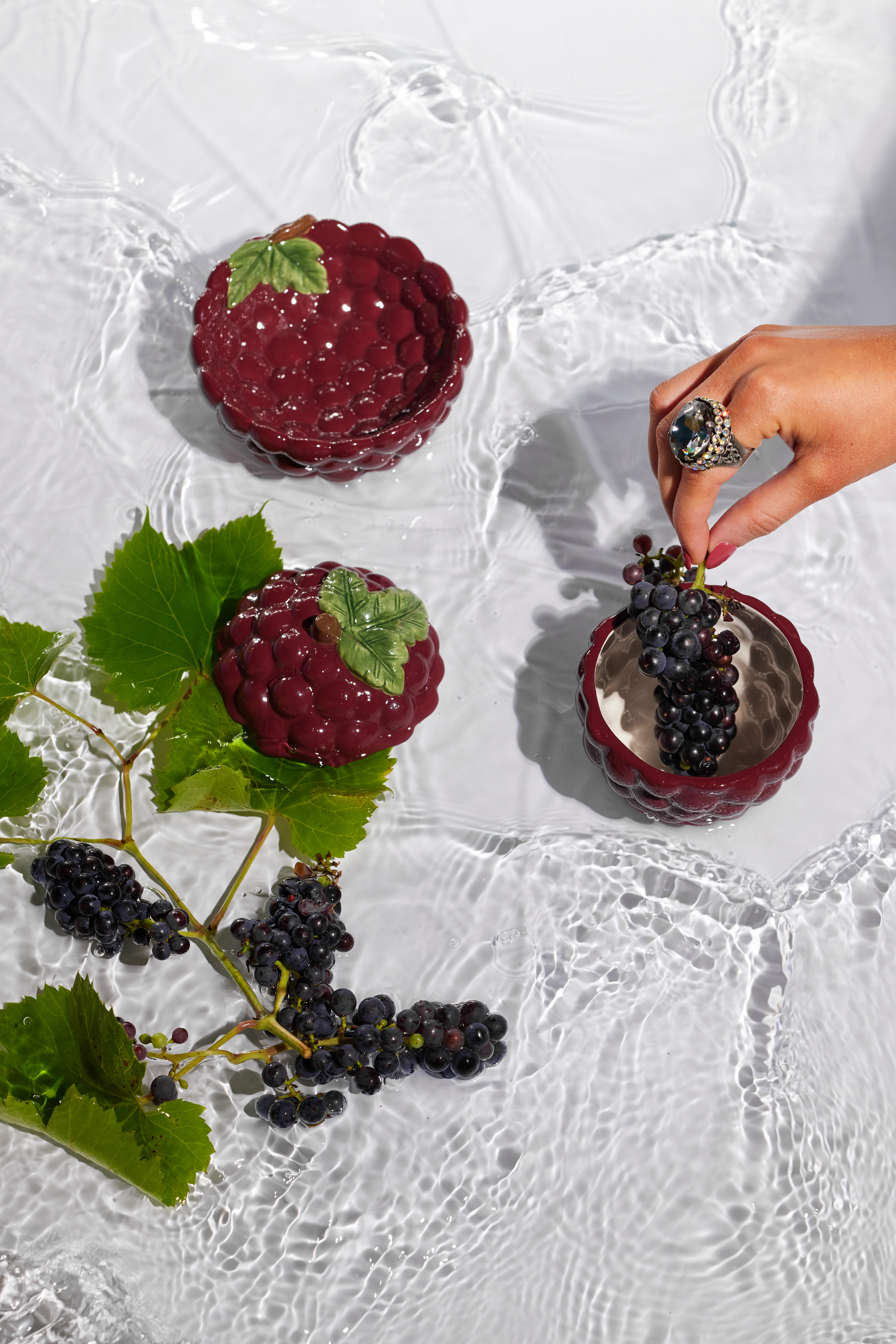 Byon Grape Skål Med Lock Lila Ø10