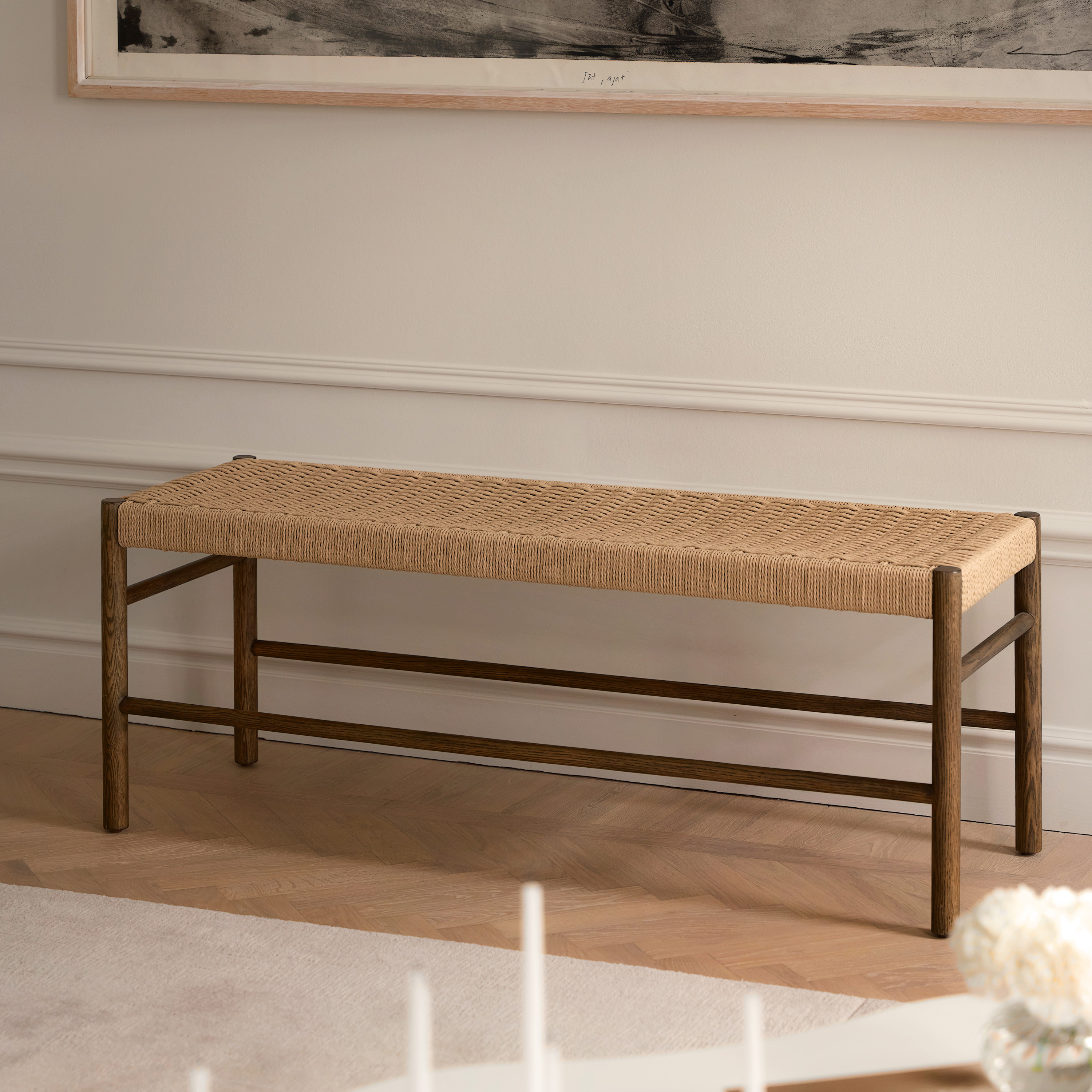 Sleepo Collection Colin Bänk Brunbetsad Ek 120cm