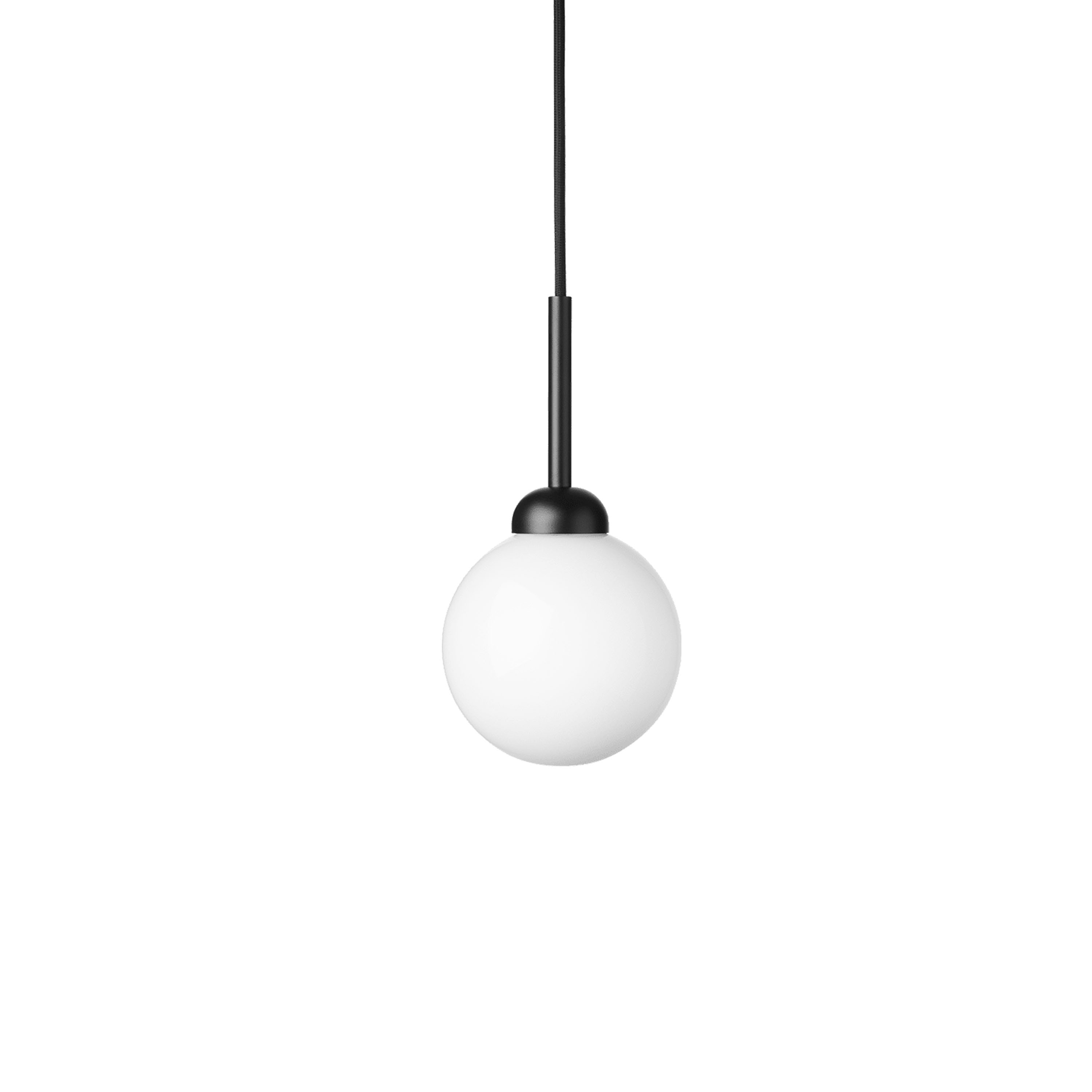 Apiales 1 Taklampa Satin Black/Opal