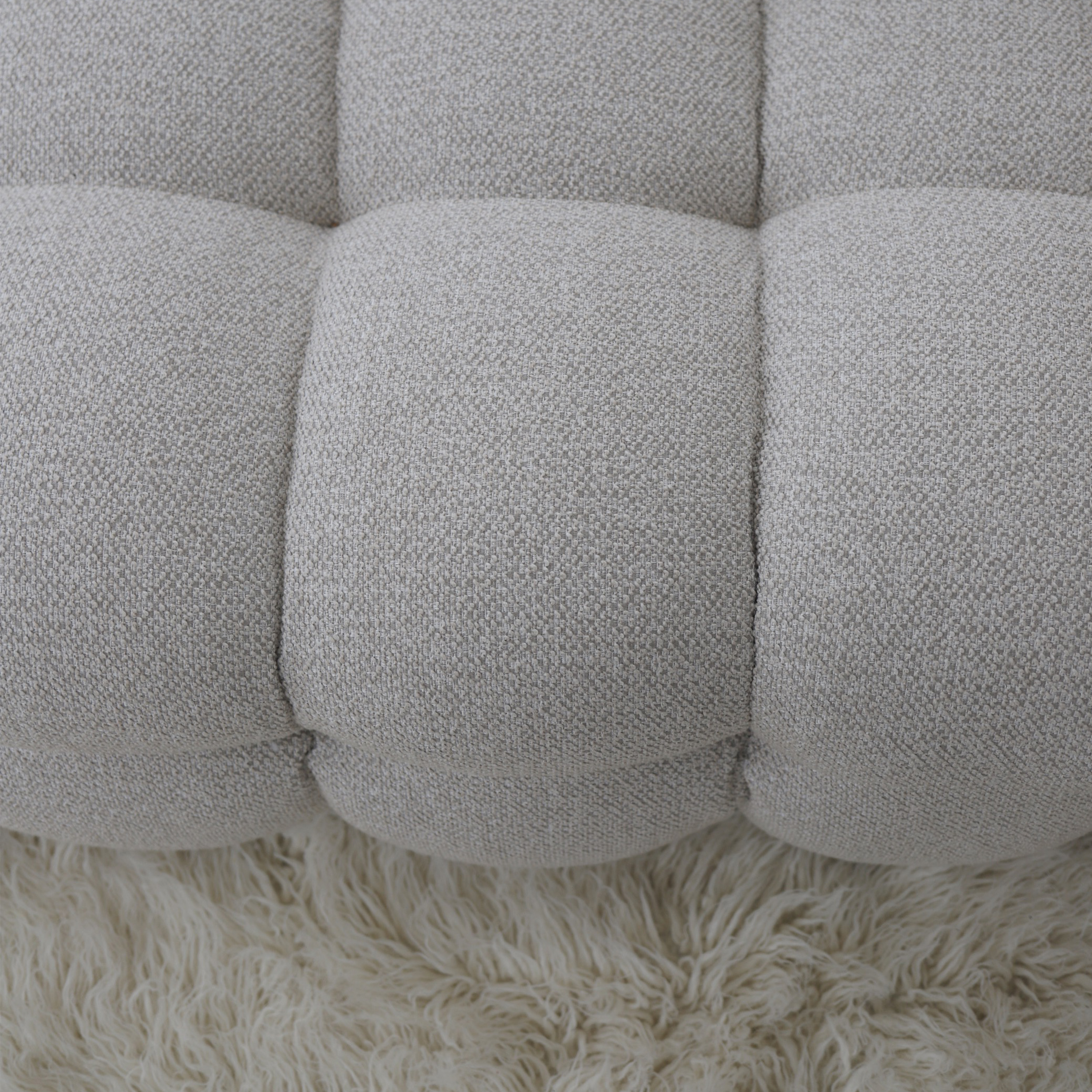 Sleepo Collection Billie 3-sits Soffmodul Höger Armstöd Beige Bouclé 202cm