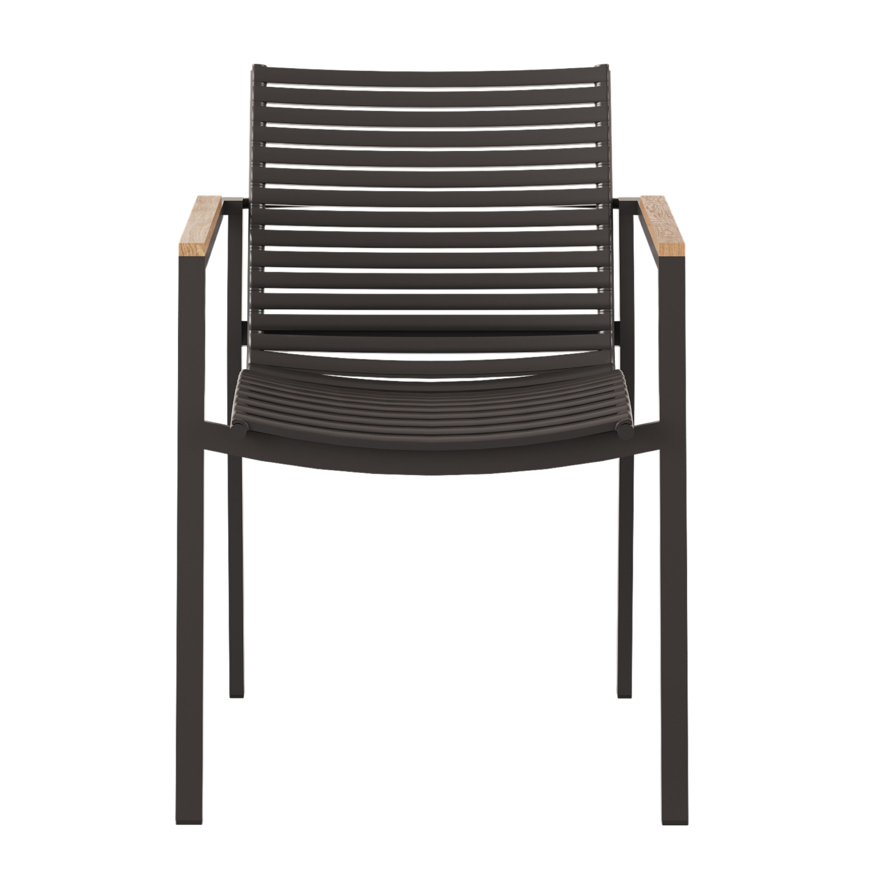 Cinas Mood Square Käsinojallinen Tuoli Antrasiitti/Teak