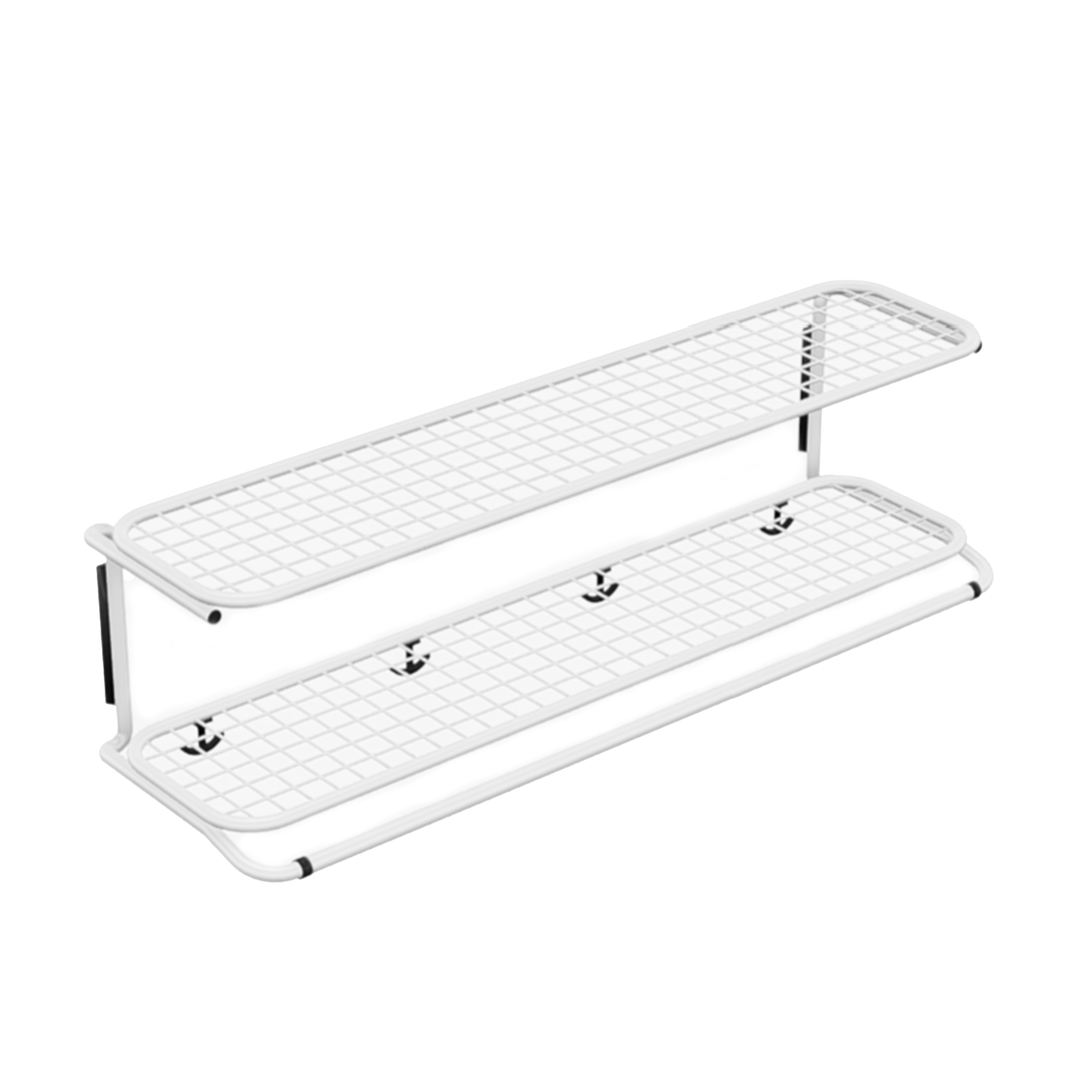 Klassinen hattuhylly valkoinen 100cm