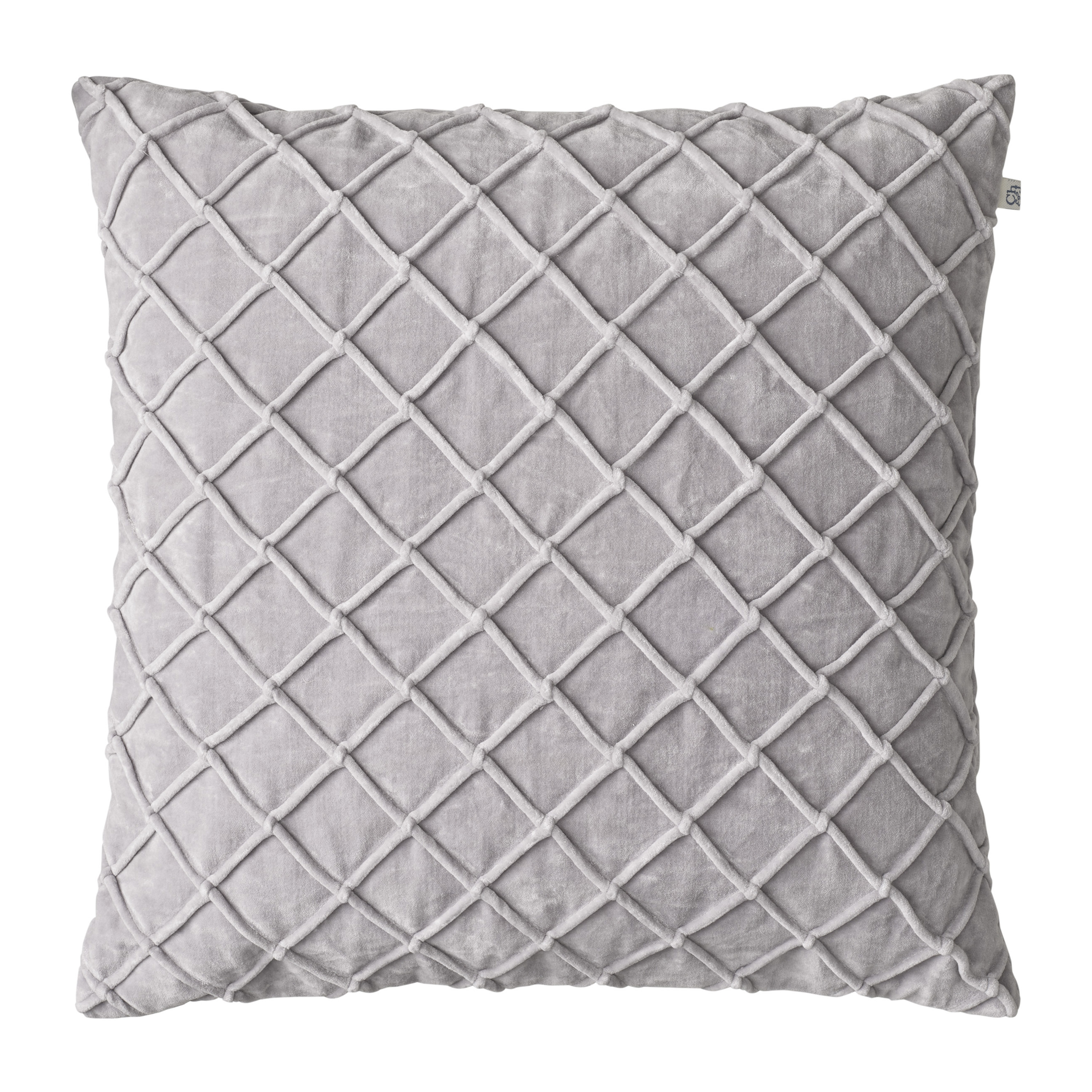 Deva Kuddfodral Sammet Silver Grey 50x50