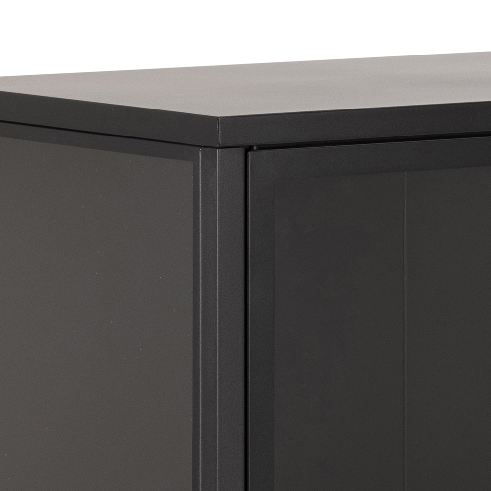 Nordic Home Neah Vitrineschrank Schwarz 98cm