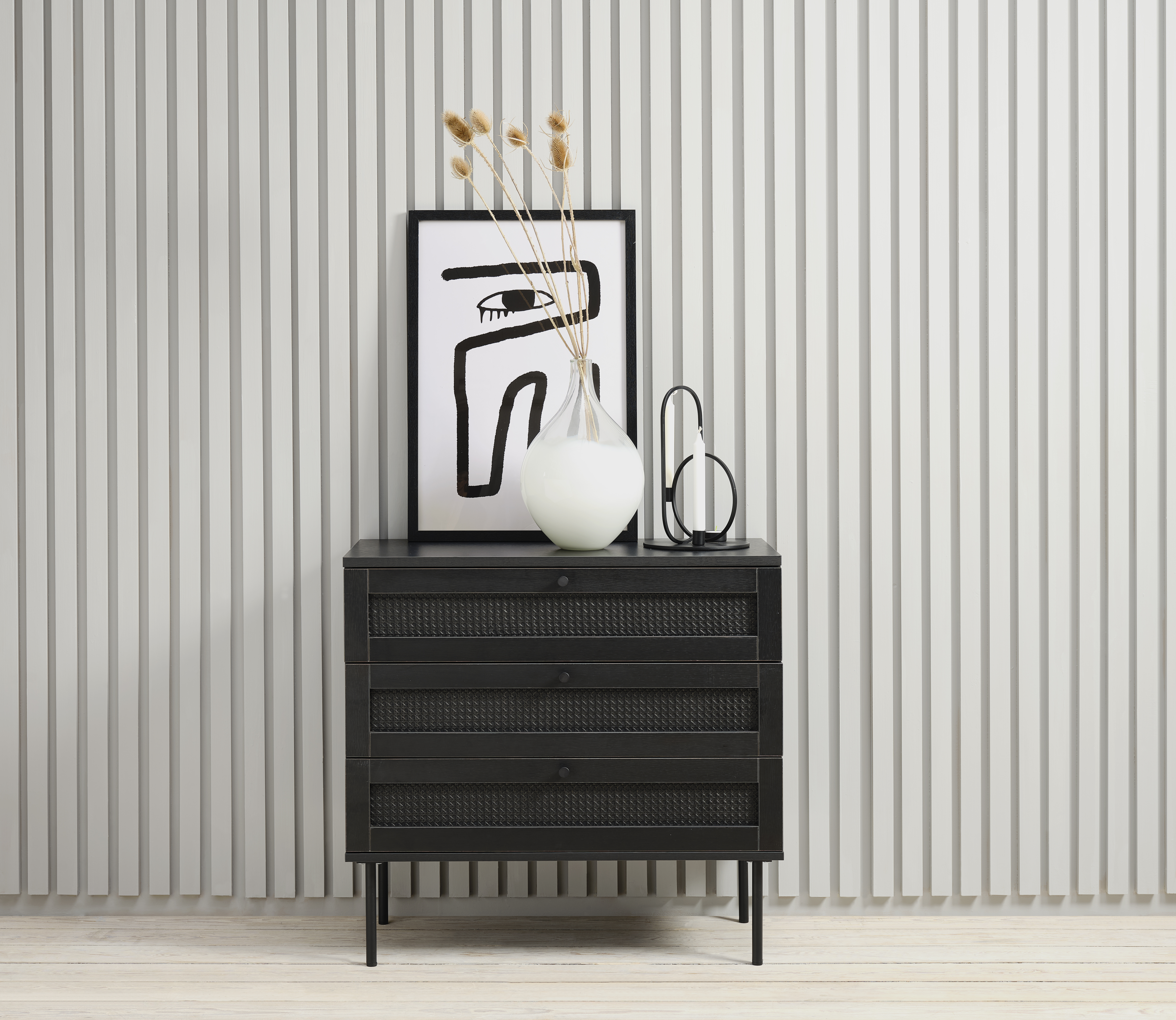 Nordic Home Elin Byrå Black 80cm