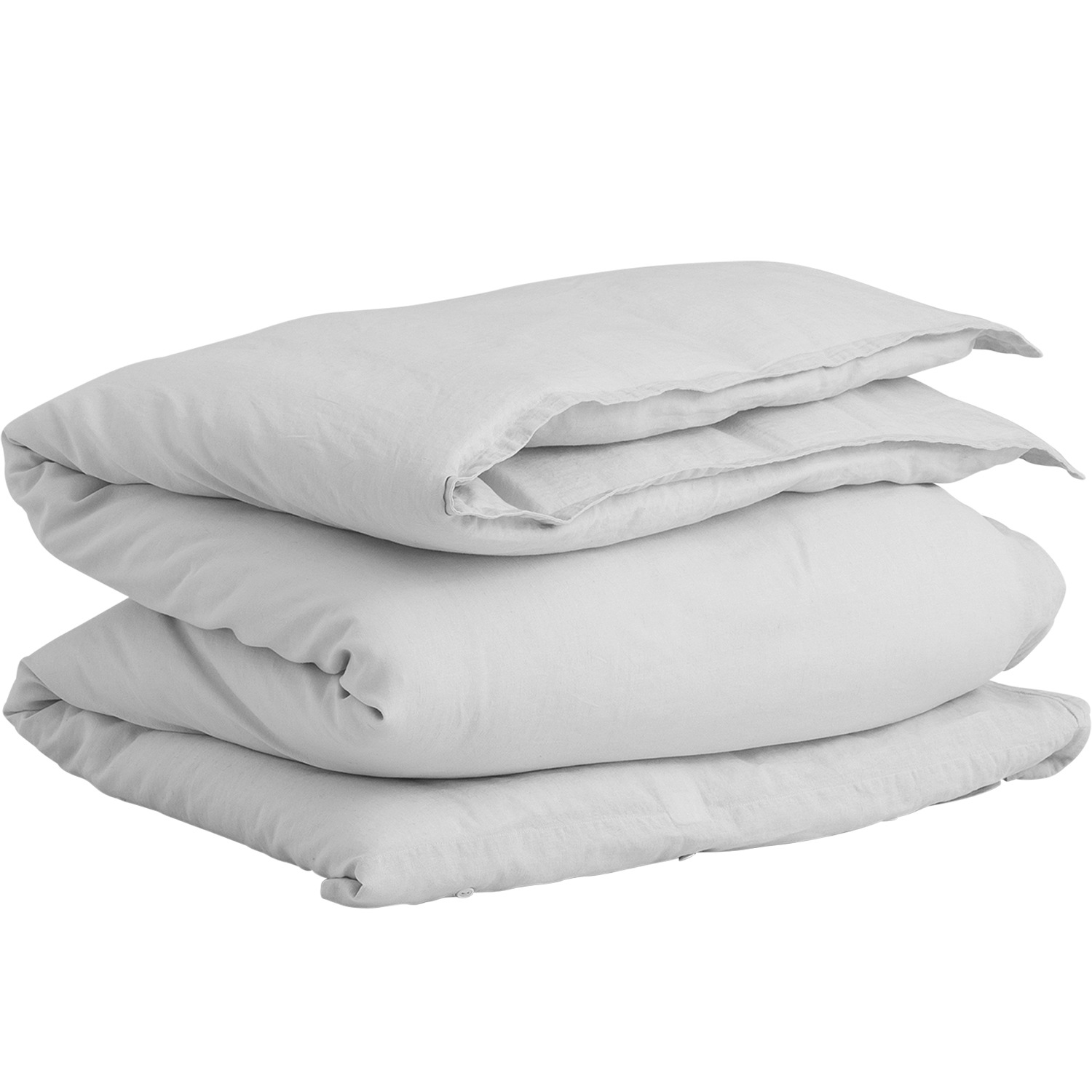 GANT Home - Cotton Linen Påslakan Light Grey Enkel - Grå