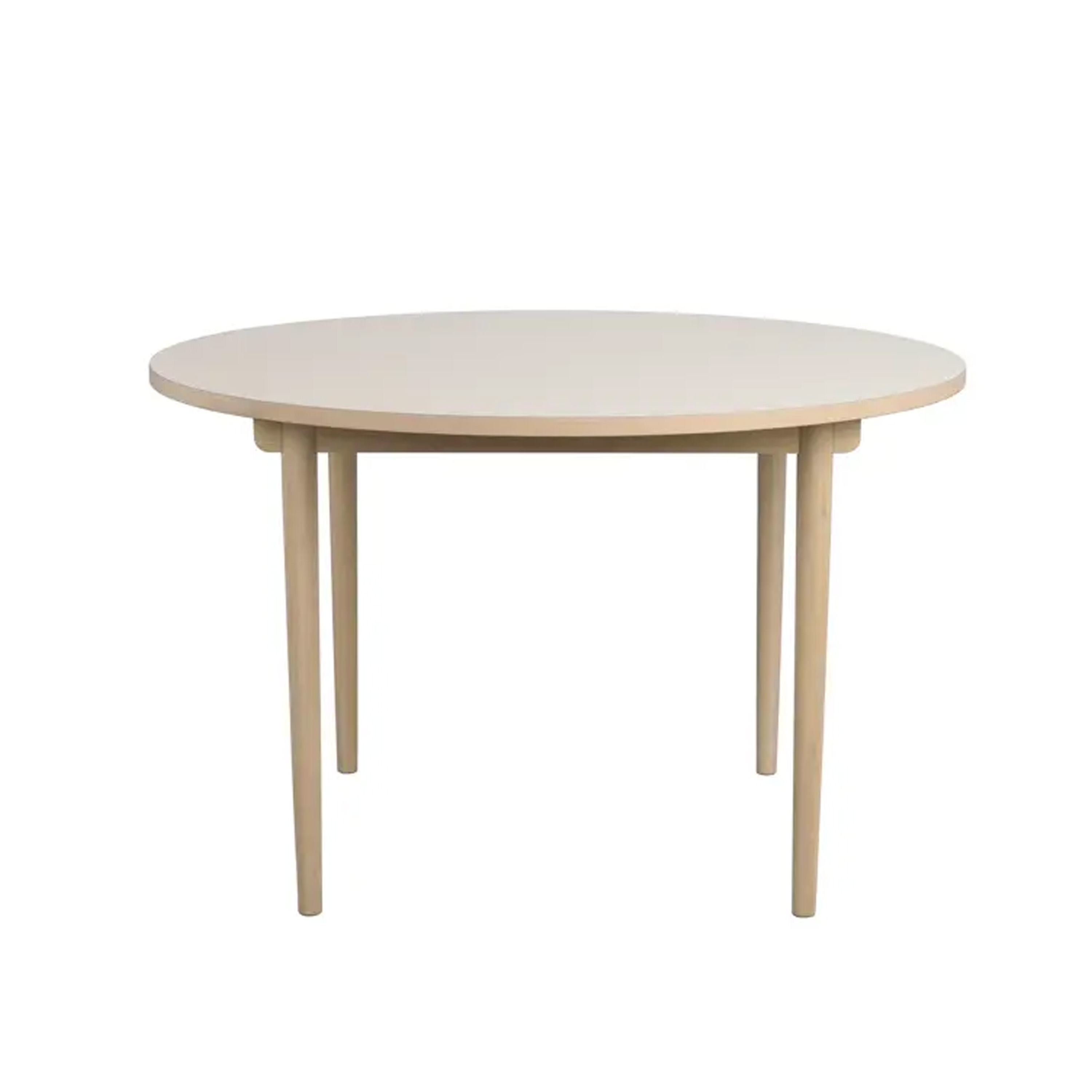 Fairmount Matbord Runt Beige/Vitpigmenterad Ek Ø120