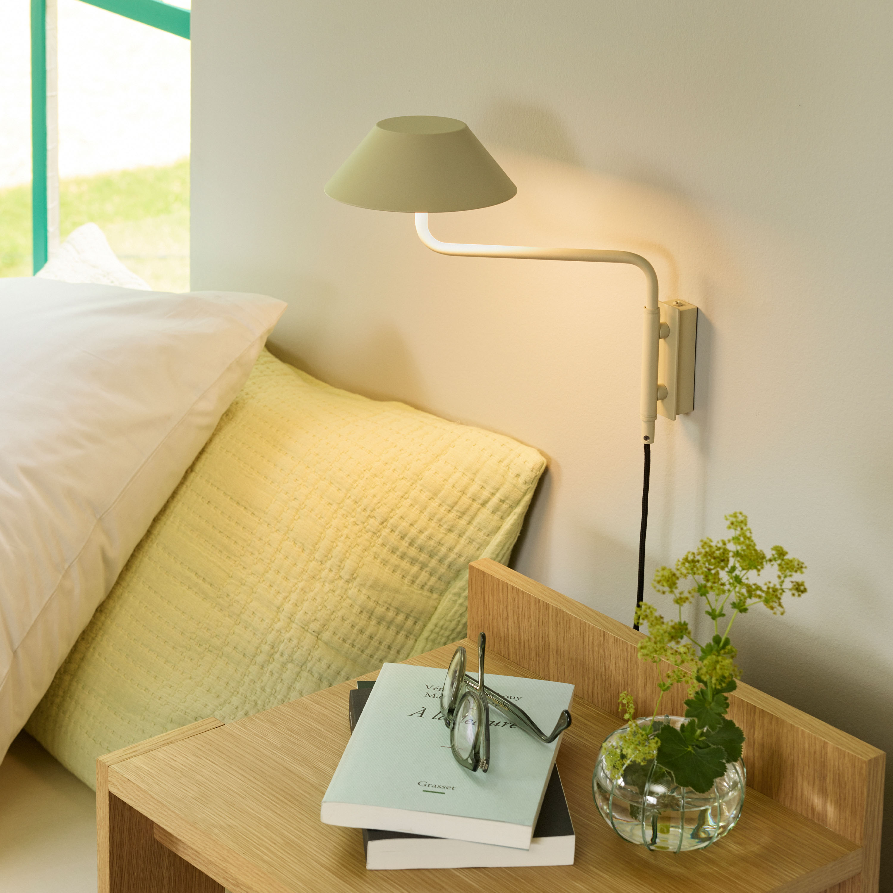 Hübsch Cover Vegglampe Sand