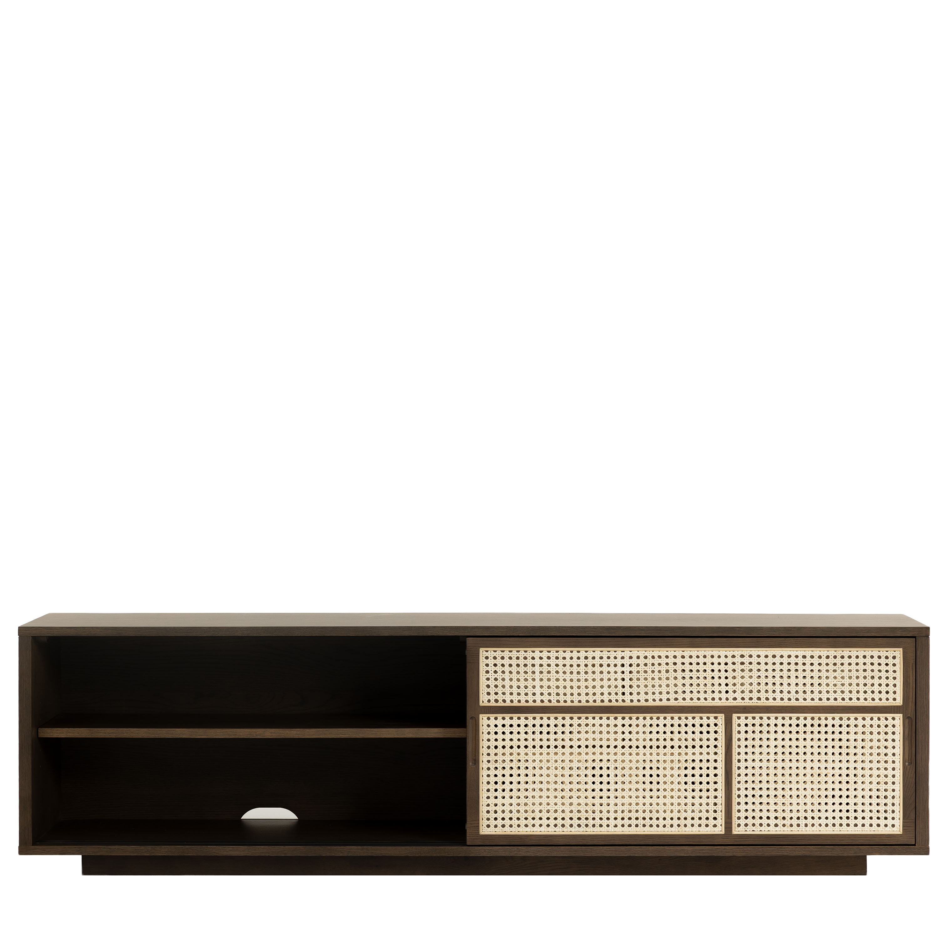 Design House Stockholm Air Sideboard Low Dark Oak/Cane 180cm