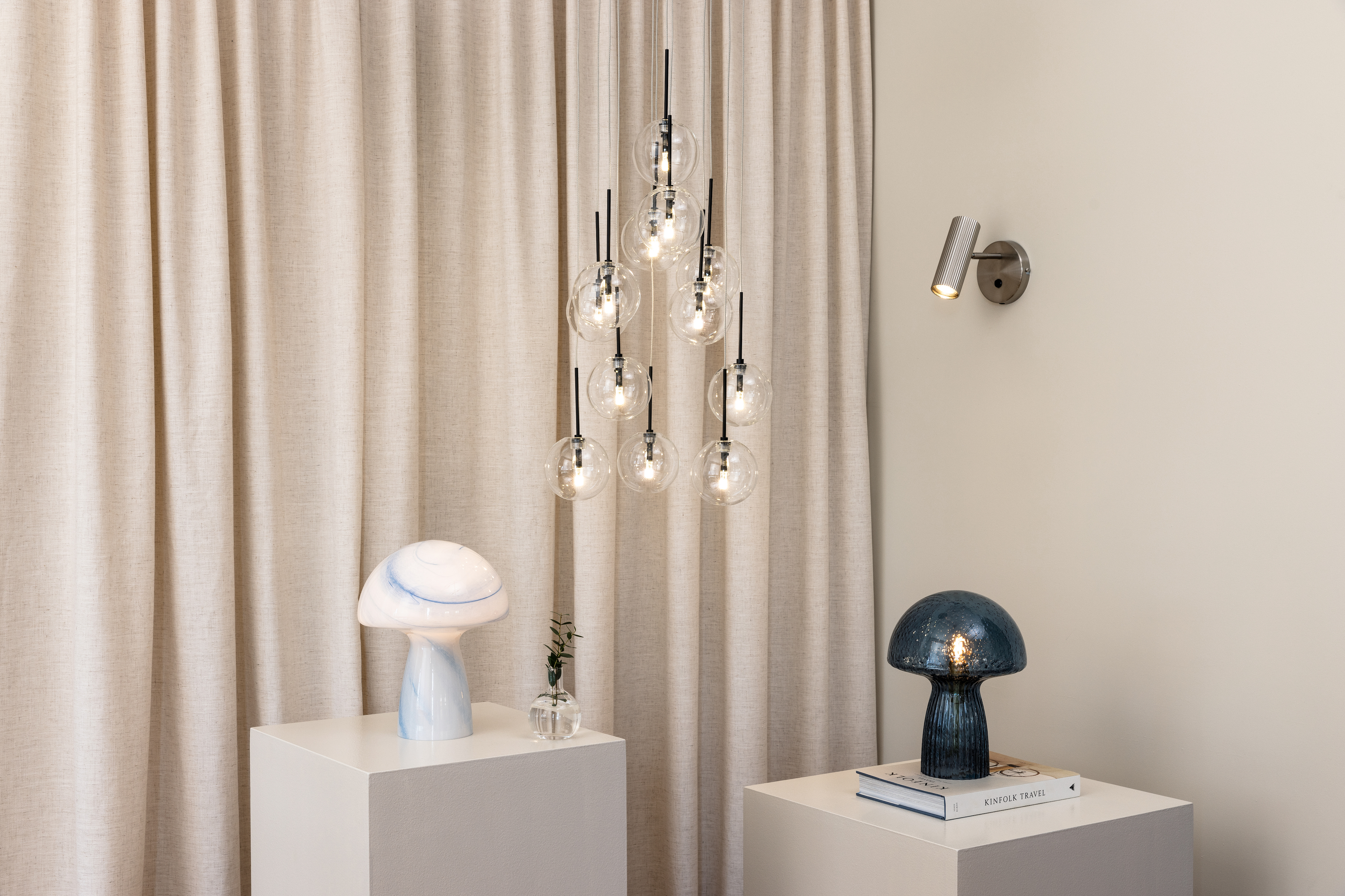 Globen Lighting Hubble Vägglampa Borstad Stål