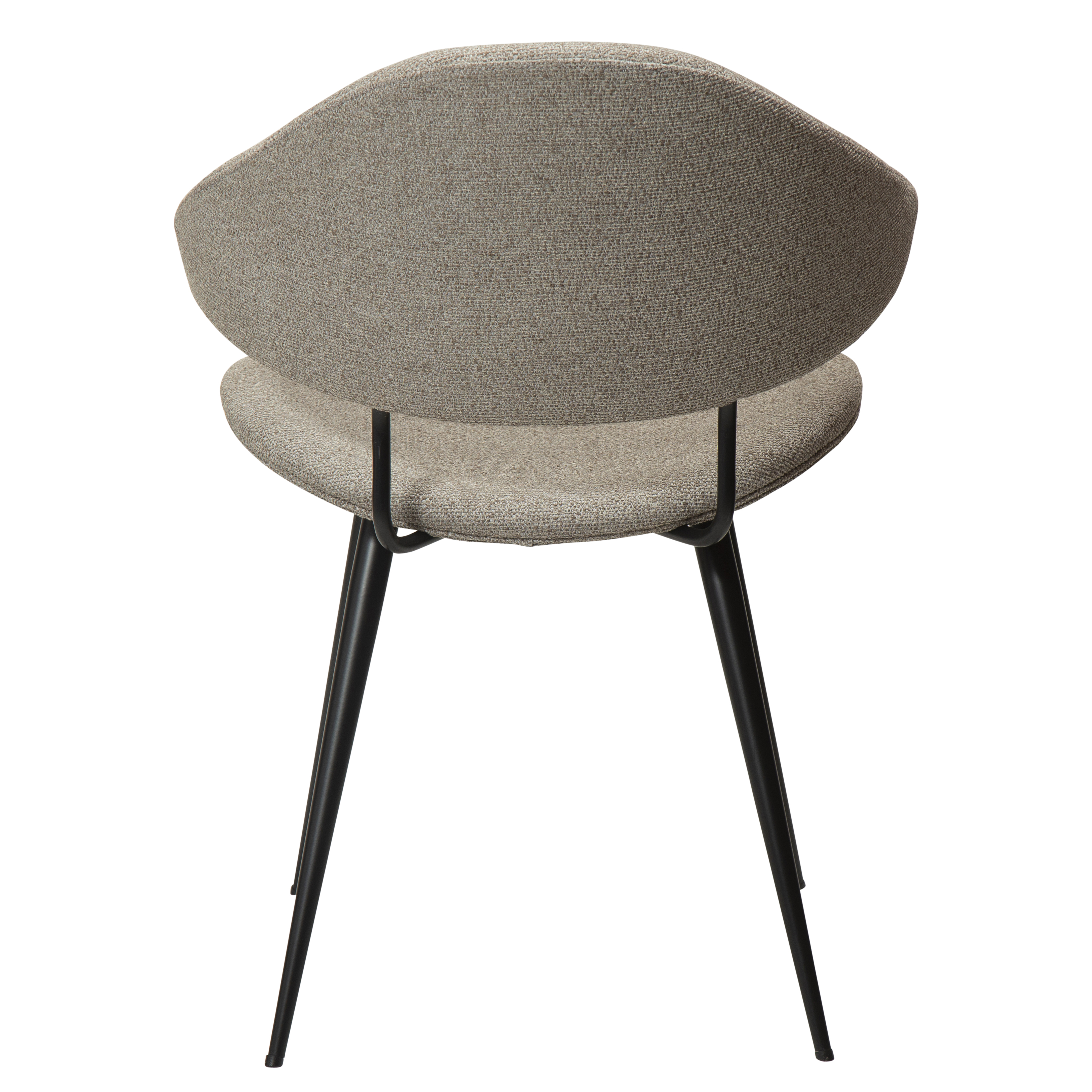 Dan Form Napoleon Matstol Boucle Beige/Svart