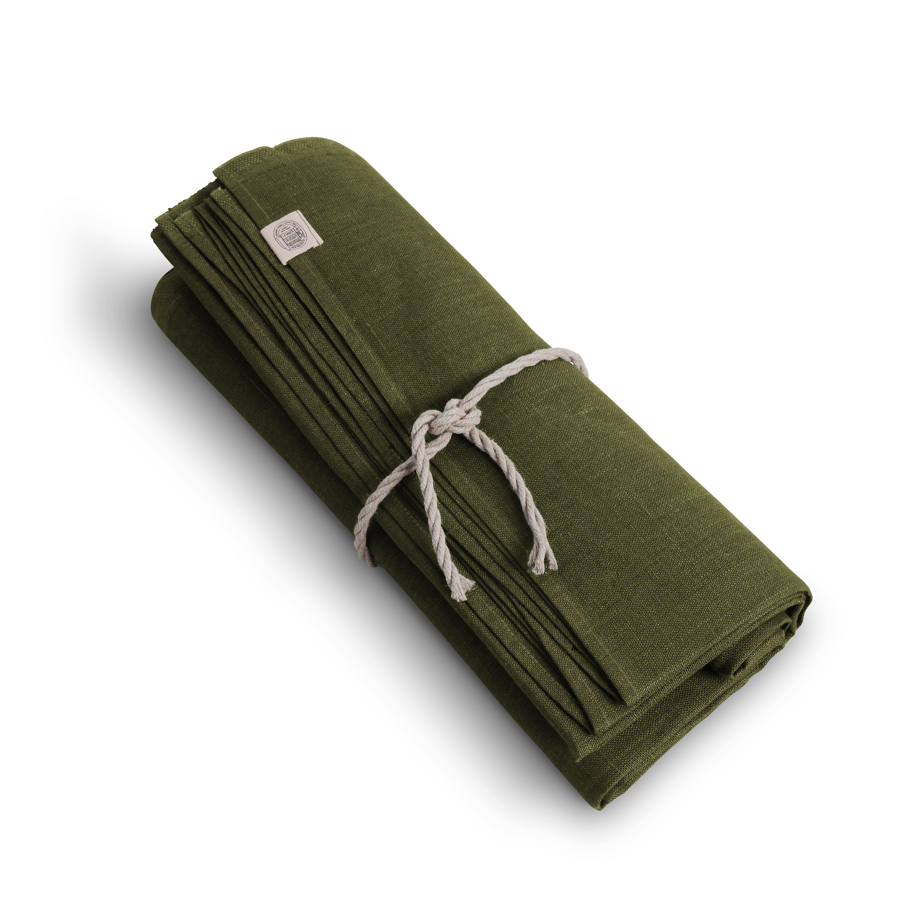 Classic Linneduk Olive Green 145x250