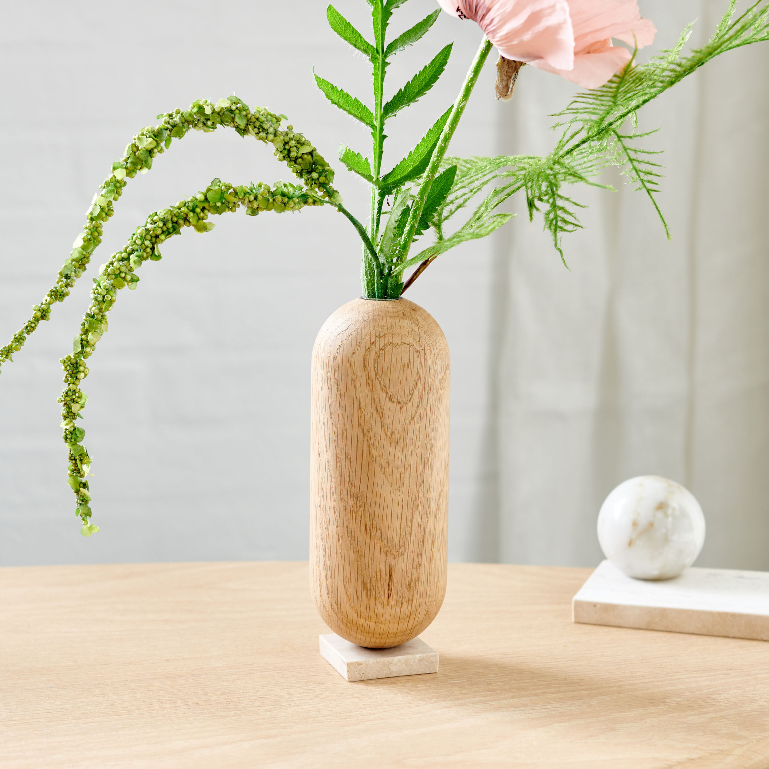 Aakjaer Furniture Ellipse Maljakko Luonnonöljytty Tammi