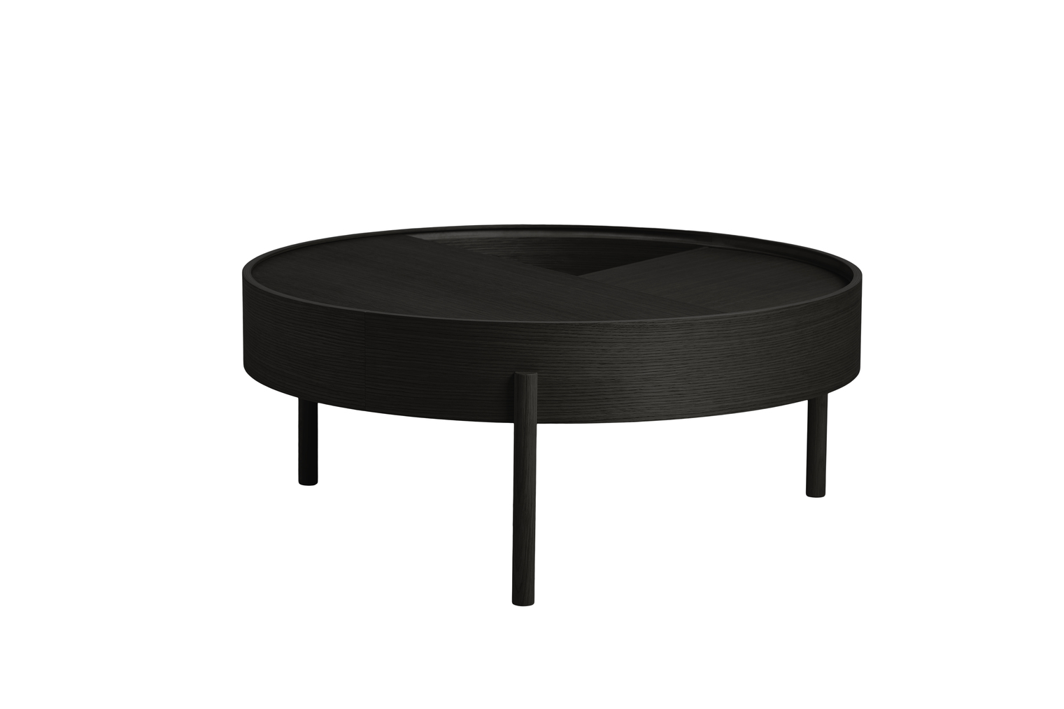Arc Soffbord Black Ash Ø89
