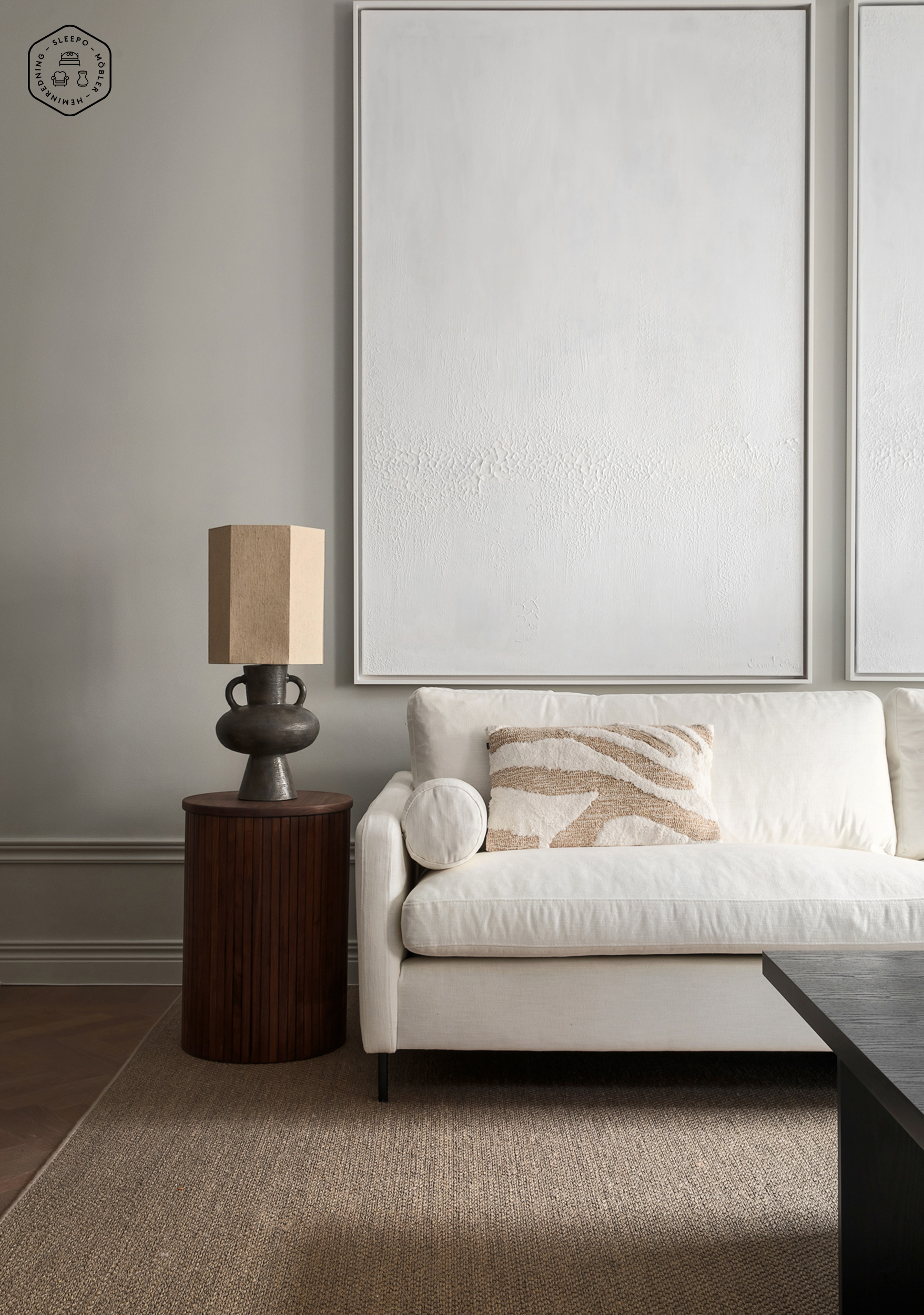 HKliving Fluffy Pyntepute 35x55