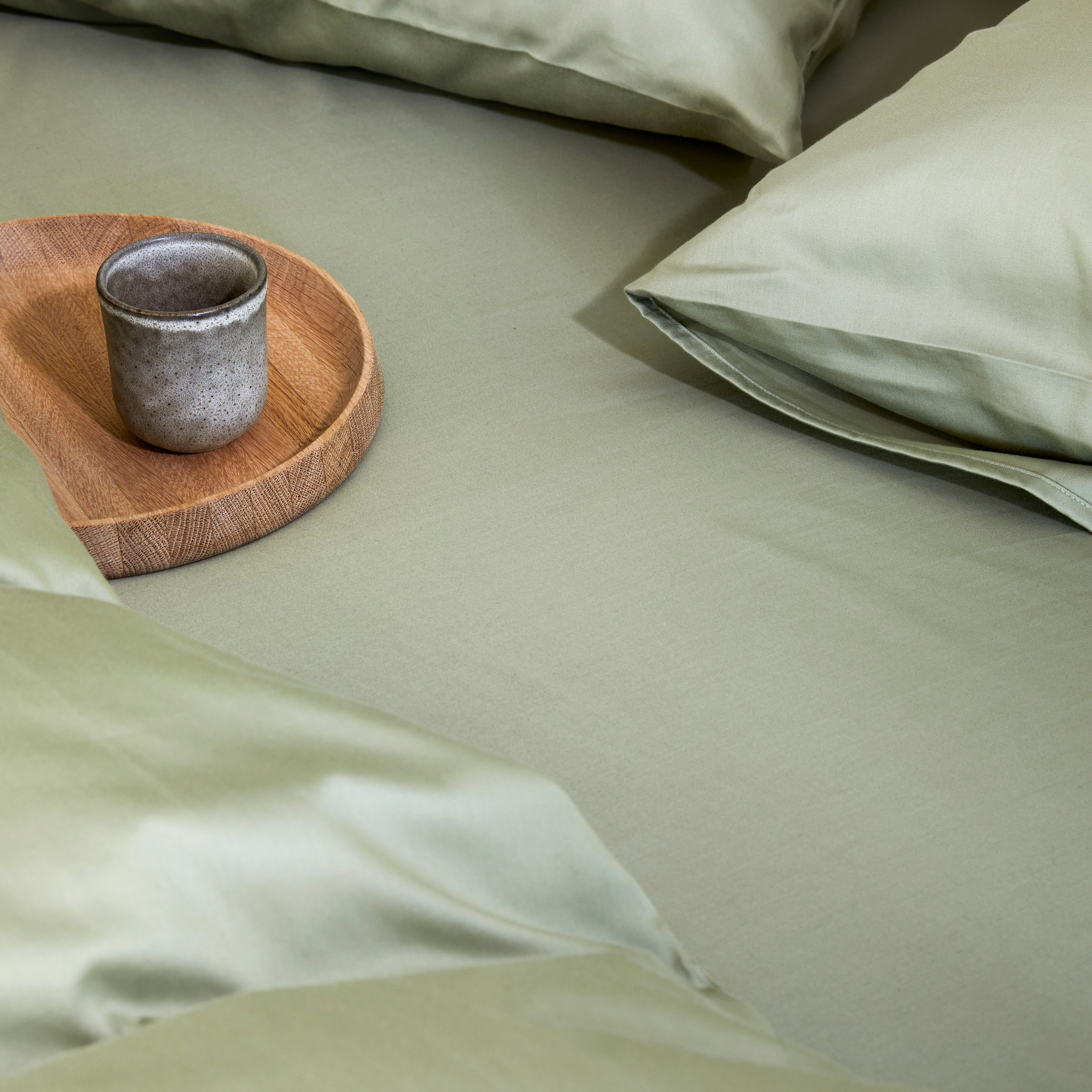 Høie Harmoni Formsytt Lakan Ljusgrön 180x200