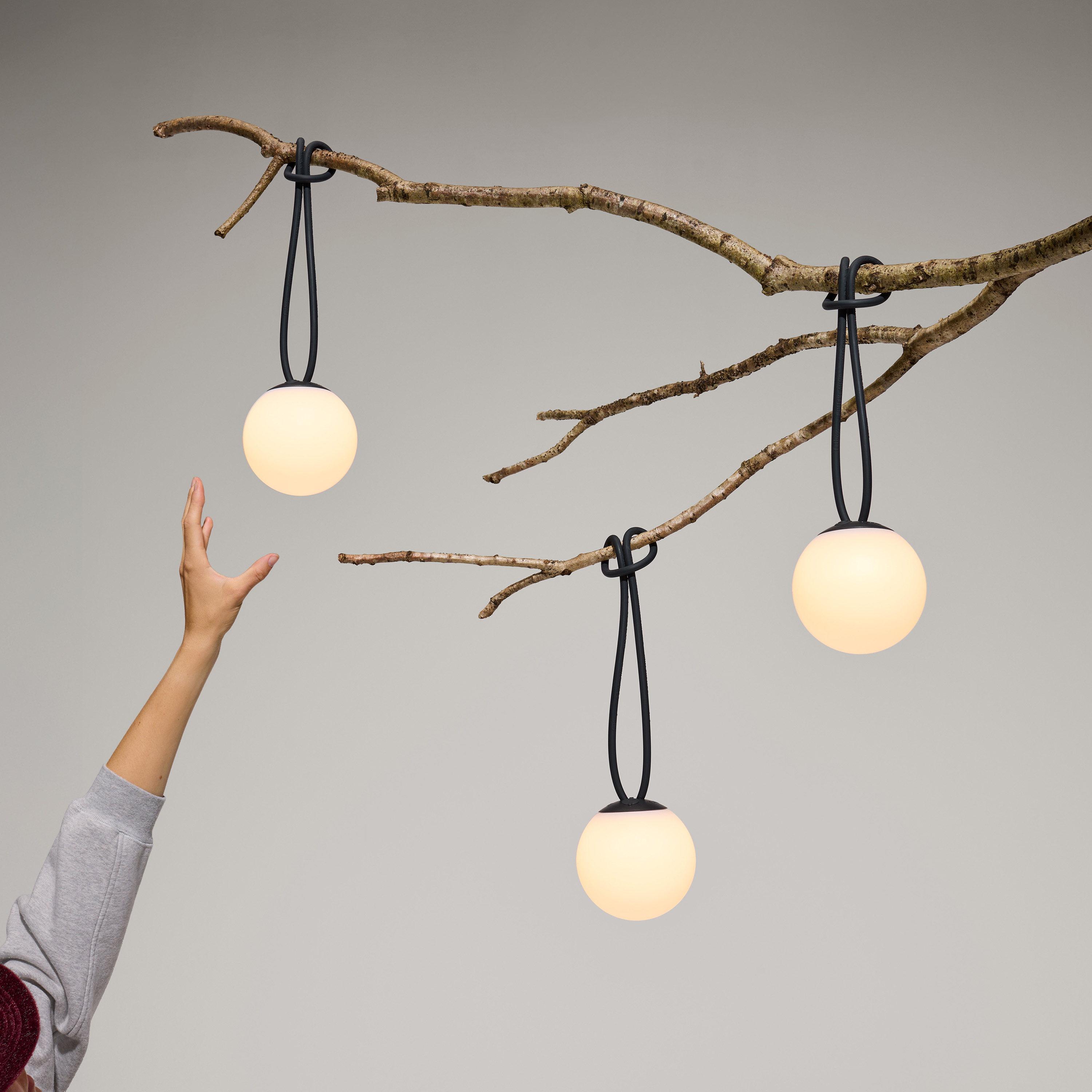 Fatboy Bolleke Mini Portabel Lampa Anthracite 3-pack