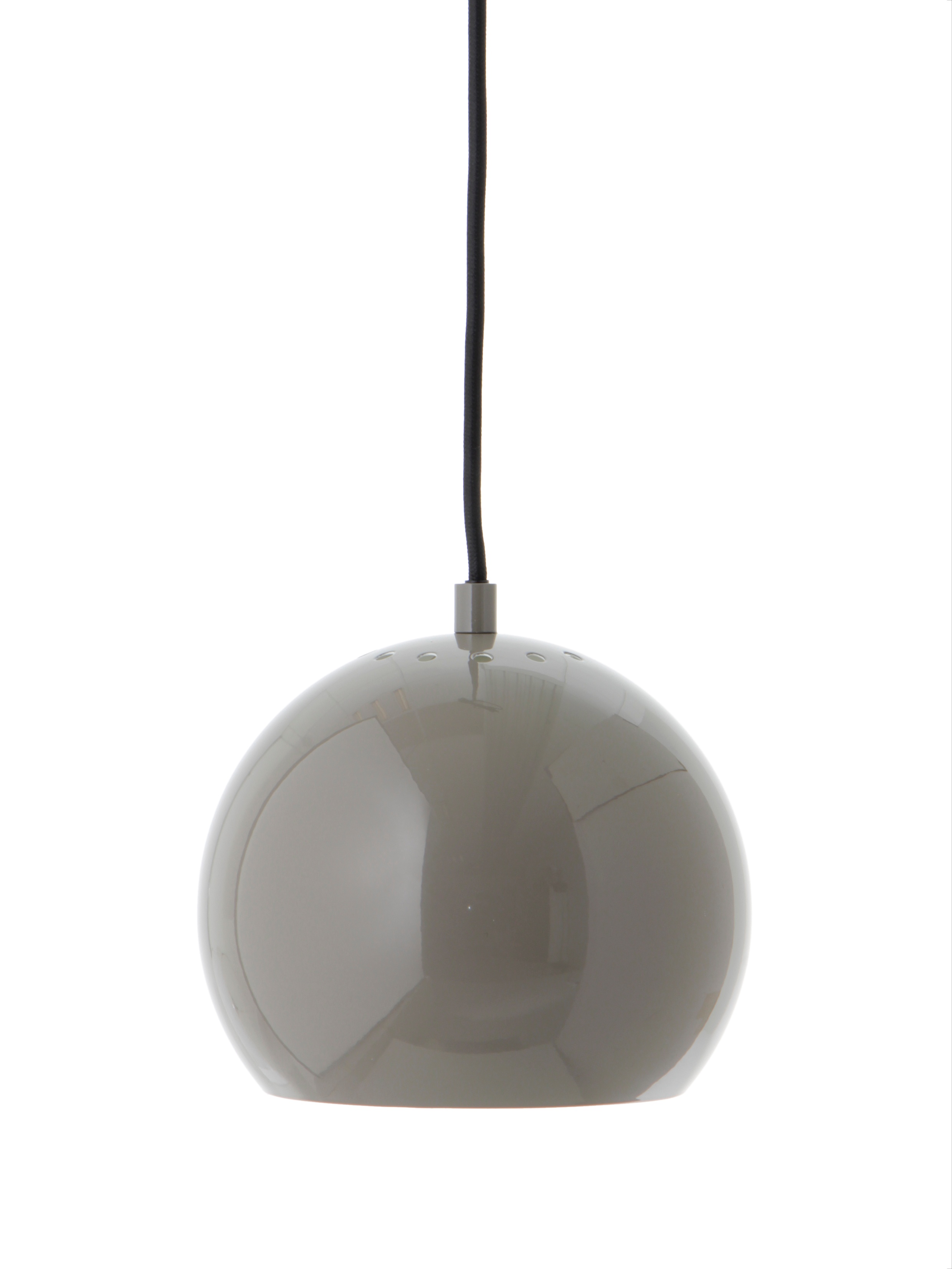 Ball Taklampa Glossy Warm Grey Ø18