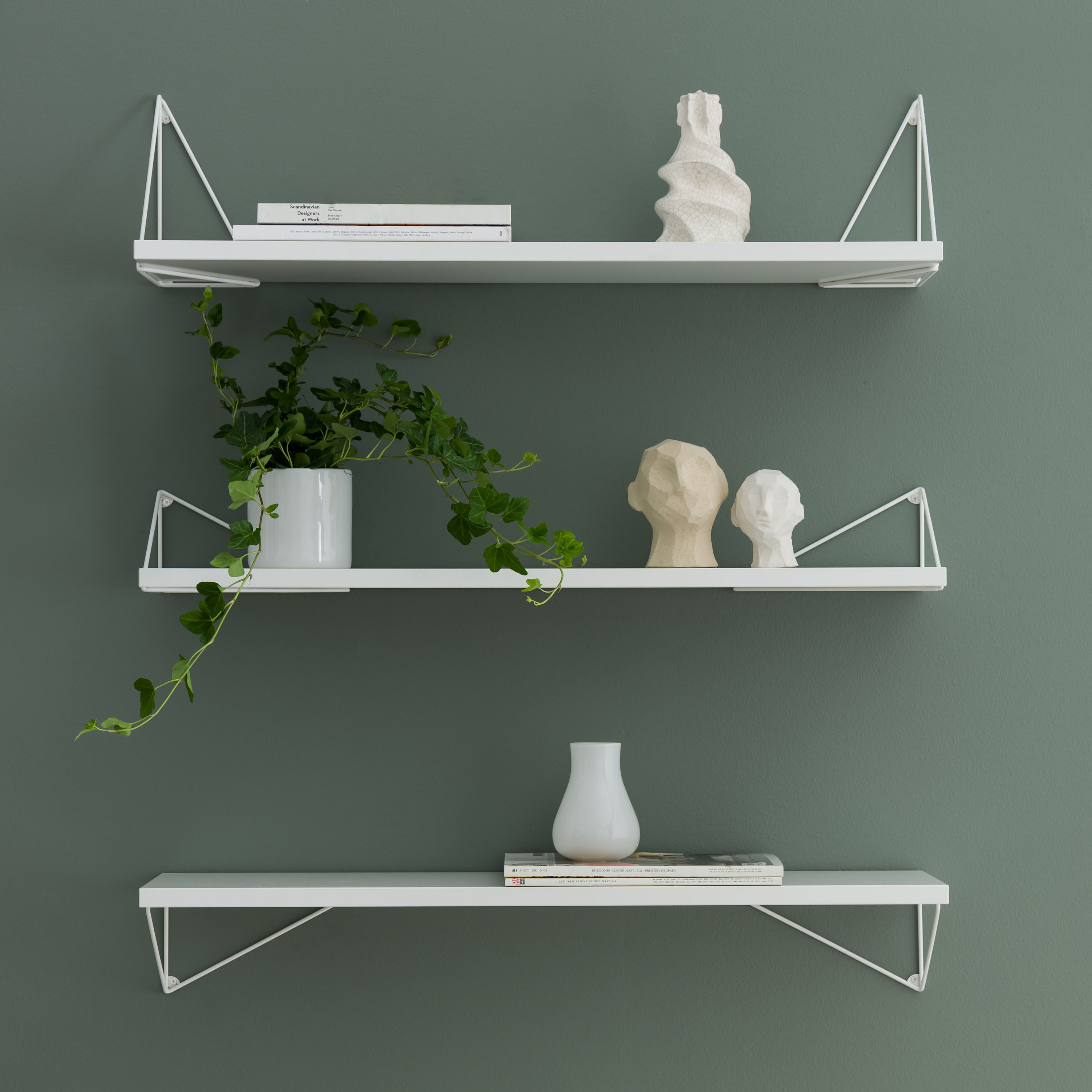 Maze Pythagoras Shelf White 20x60cm