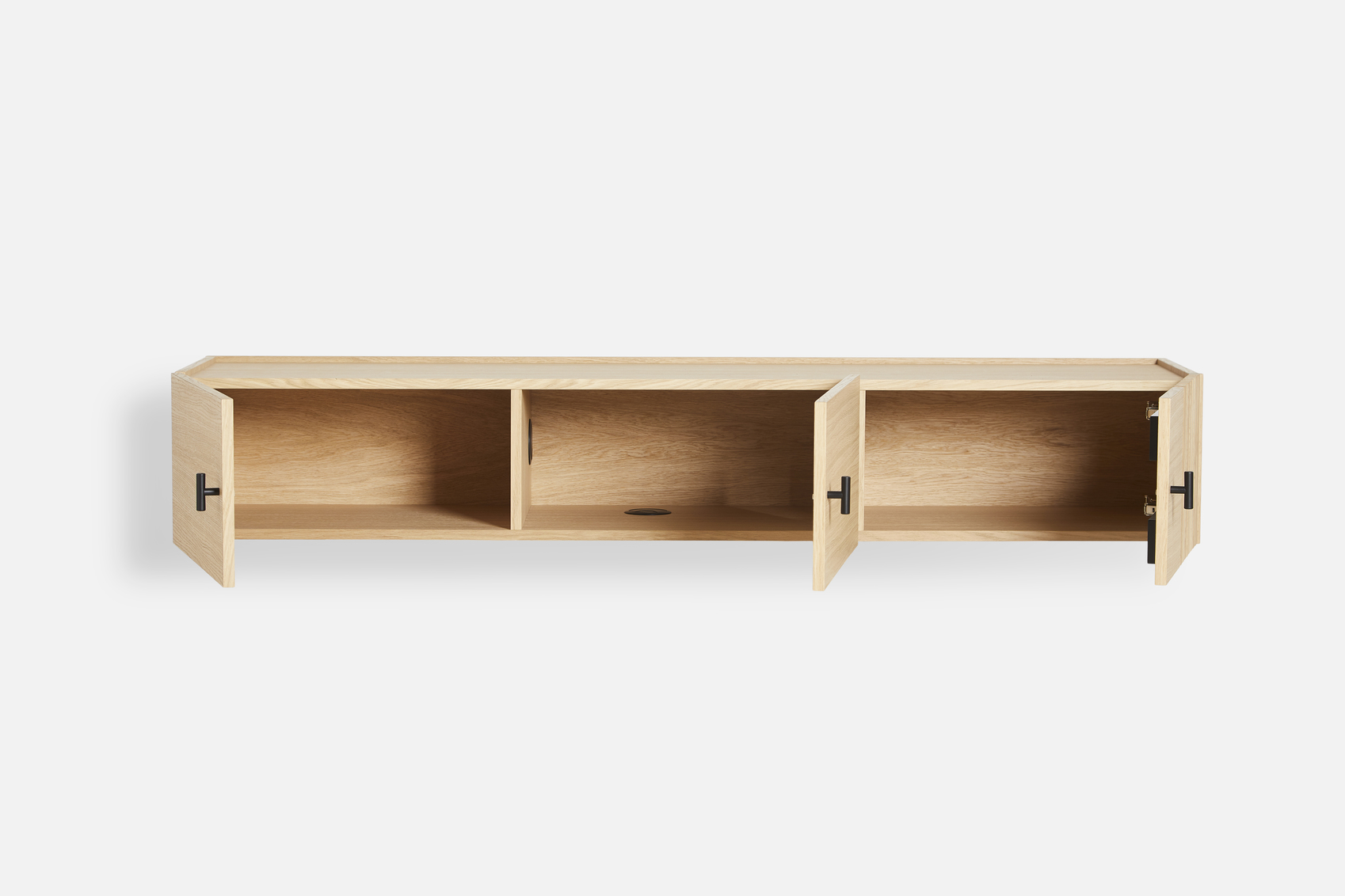Woud Array Väggmonterat Sideboard White Oak/Black 150cm