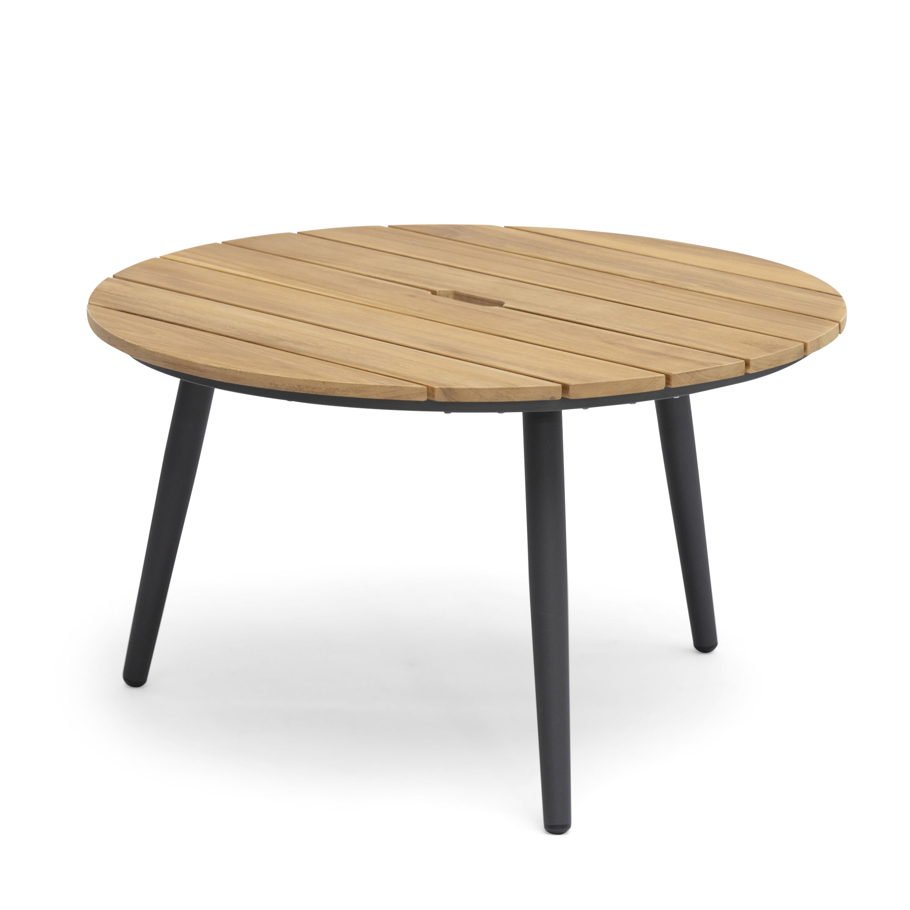 Hillerstorp - Ekeryd Soffbord Teak Ø80 - Trä