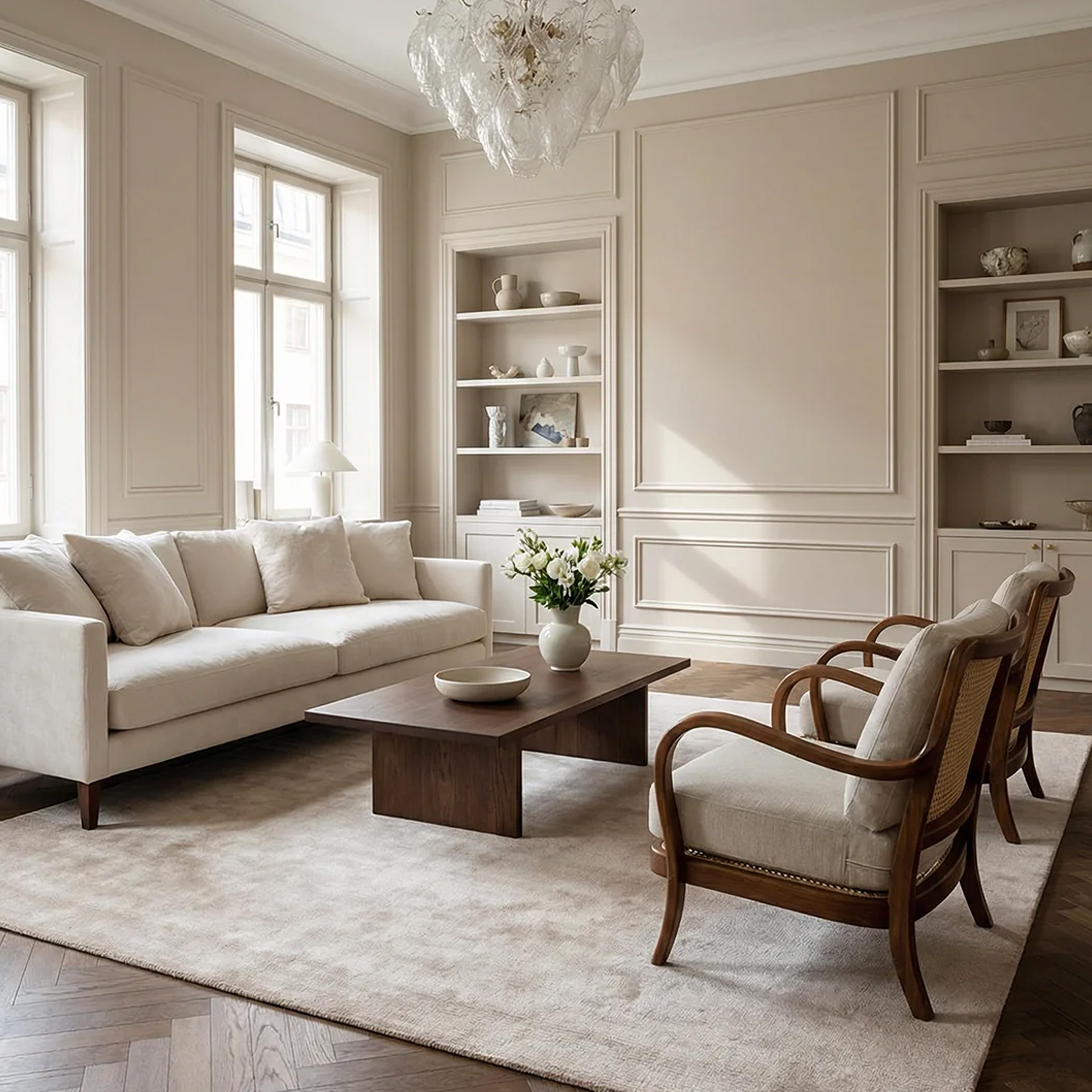 Classic Collection Solid Ullteppe Beige 250x350