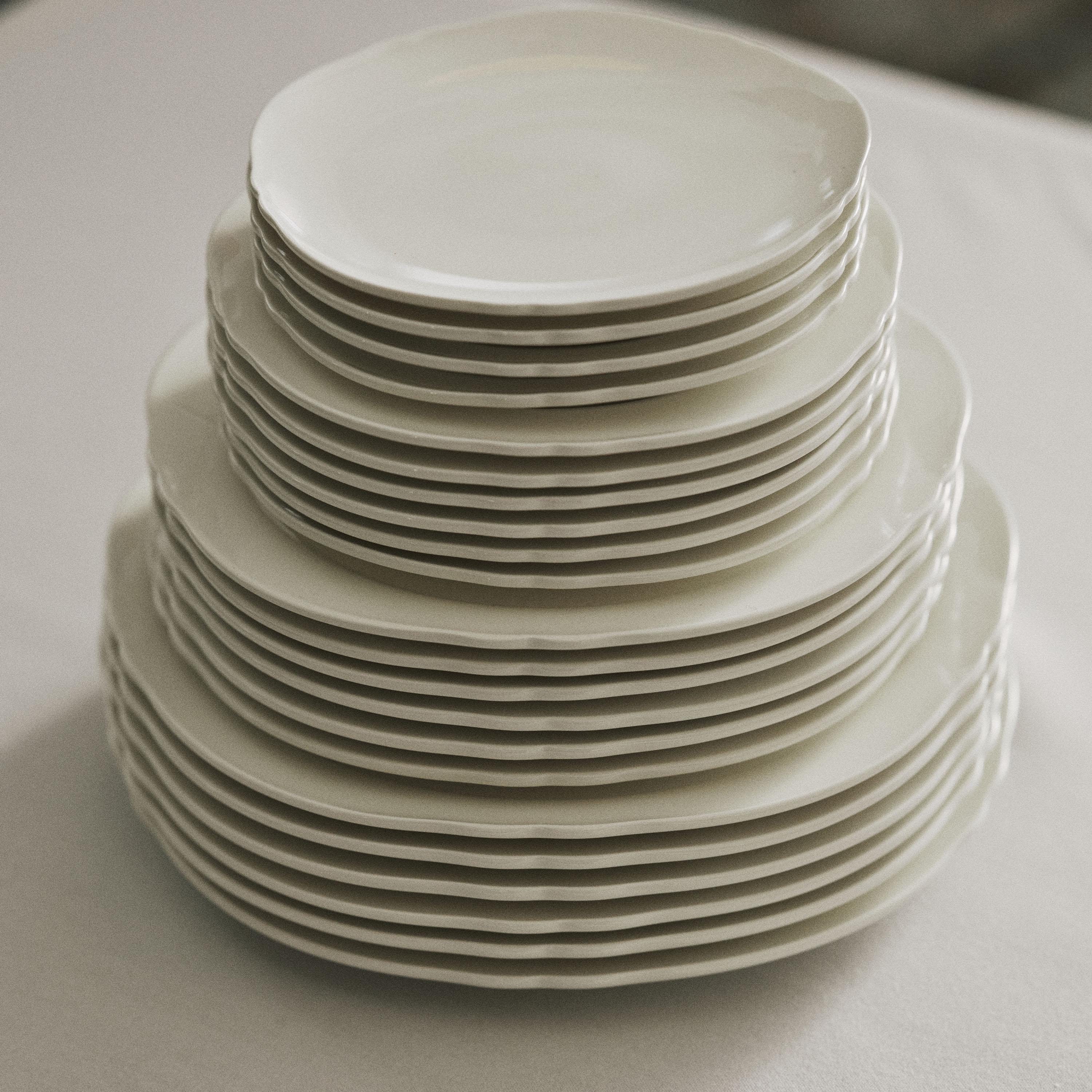 Serax Silhouette Tallrik White Ø24 4-pack