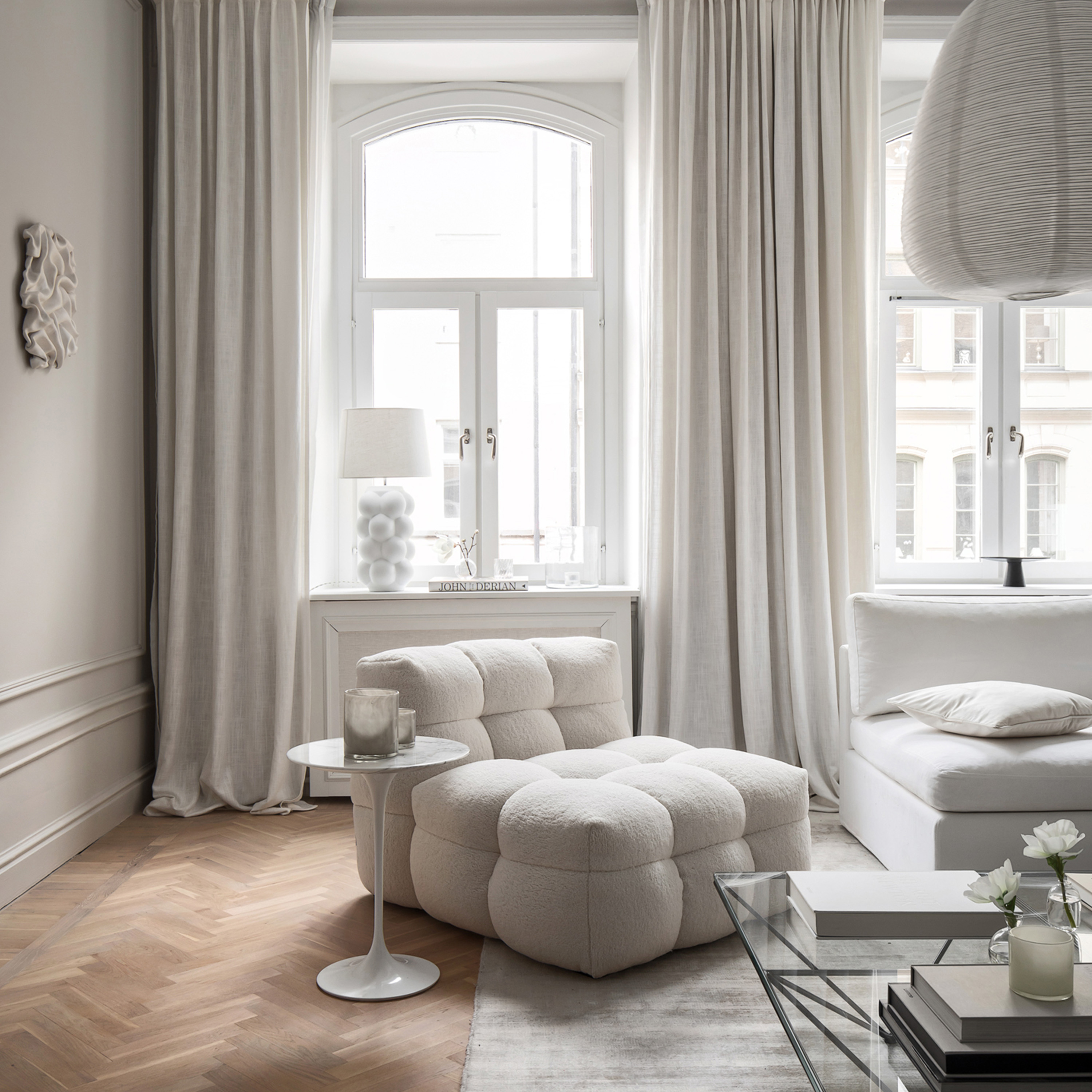 Sleepo Collection Billie Loungetuoli Creme Teddy 89cm