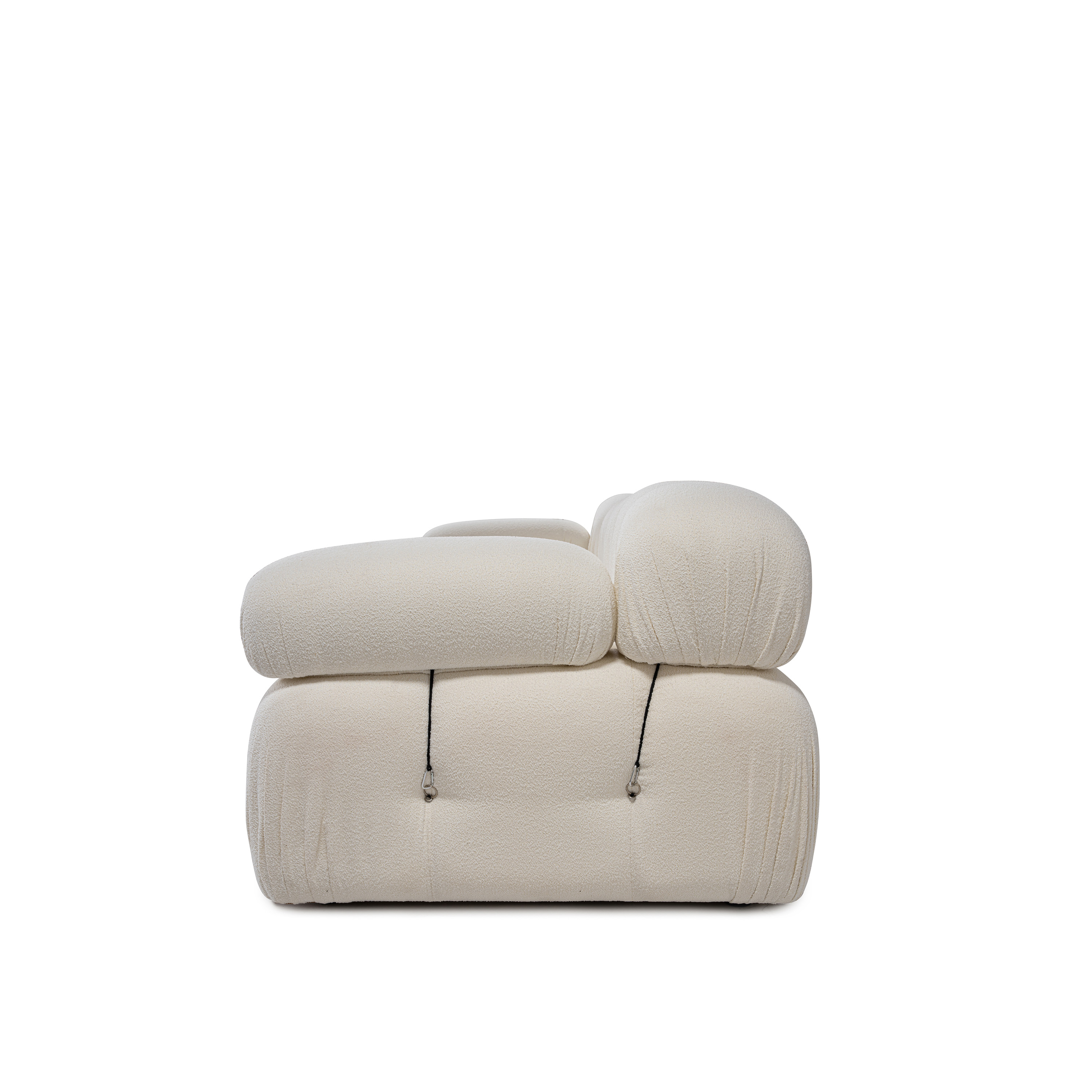 Sleepo Collection Blanca 3-sits Soffa White Bouclé