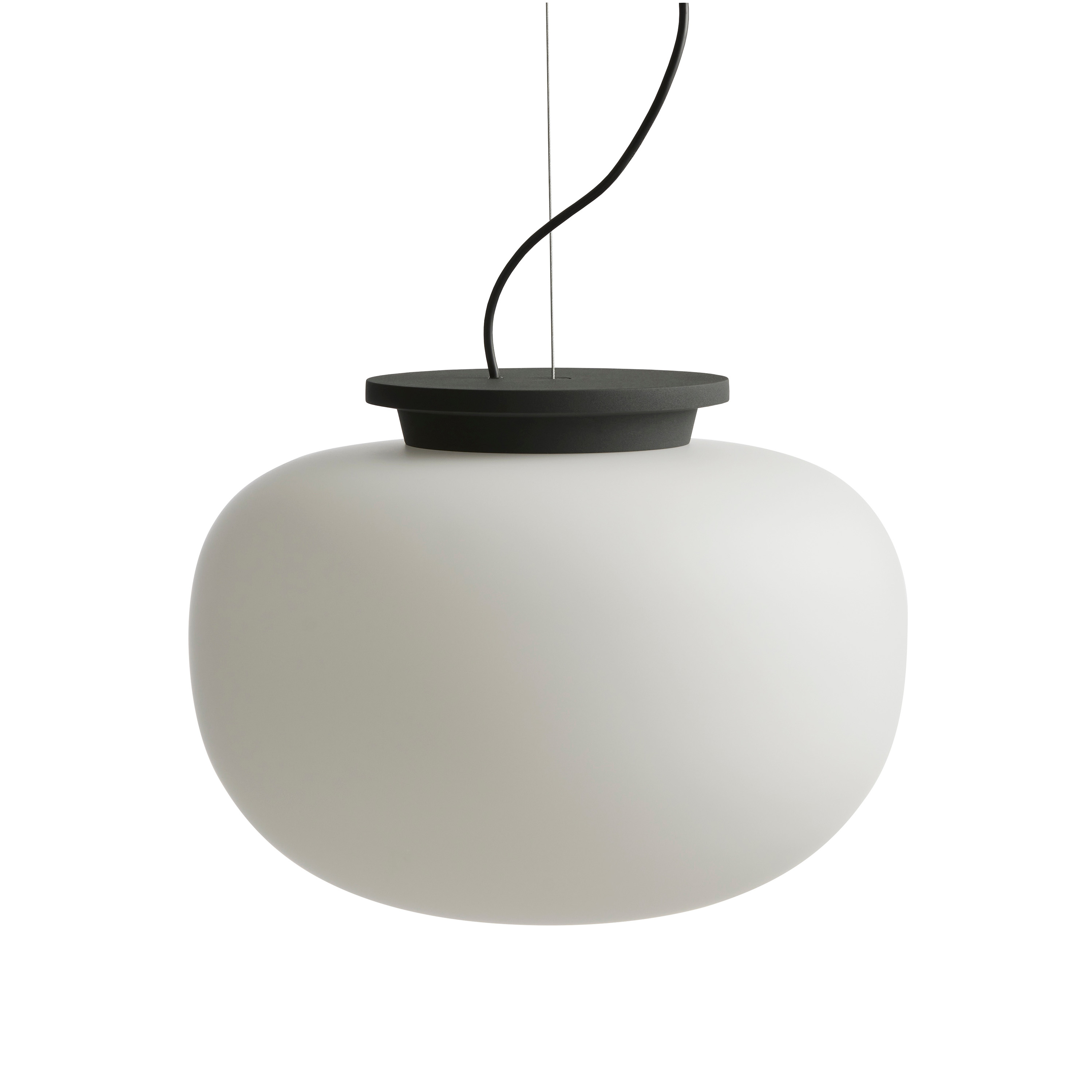 Supernate Taklampa Opal White/Black Ø38